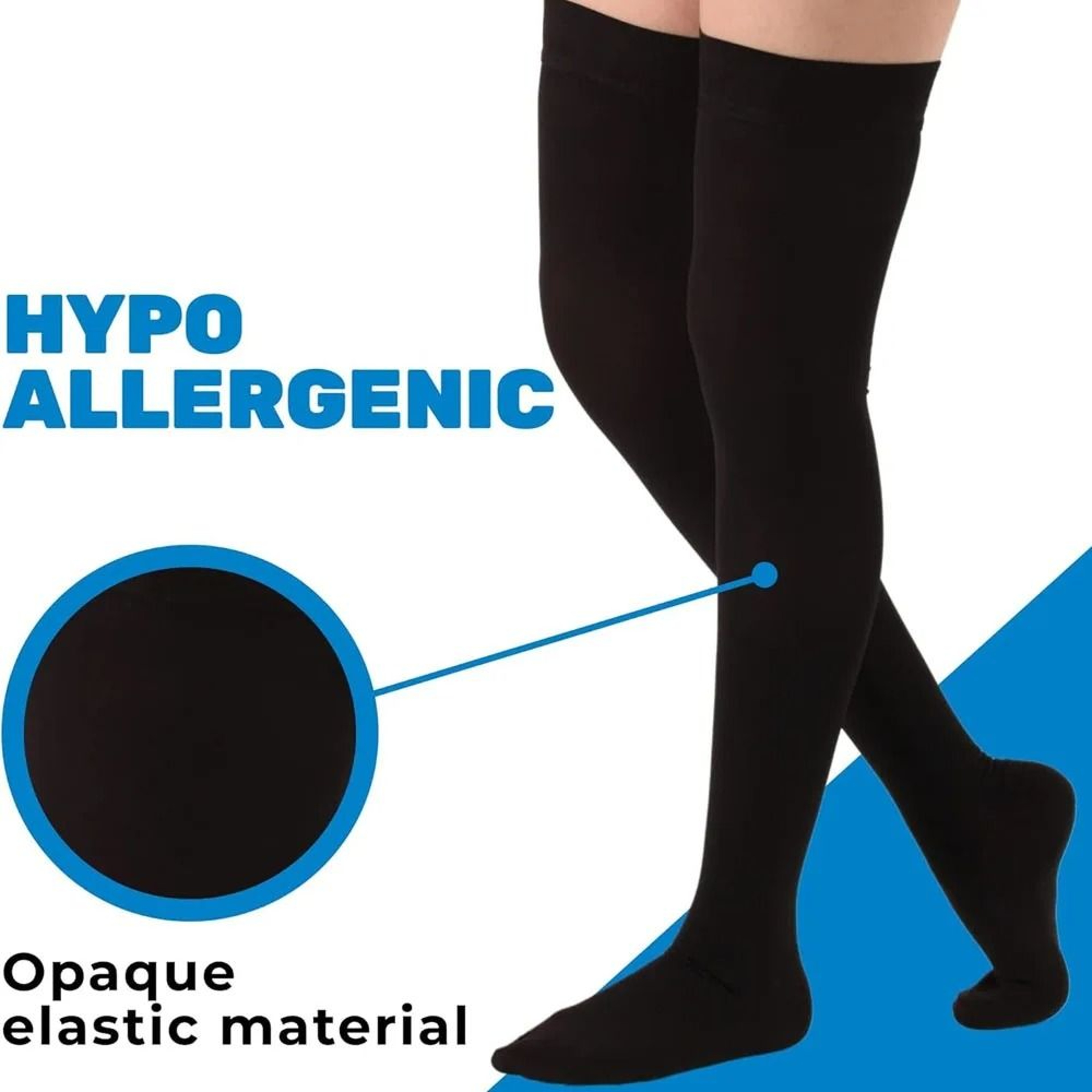 Premium Over The Knee Thigh High Compression Stockings 1 Pair  2 Pcs 2