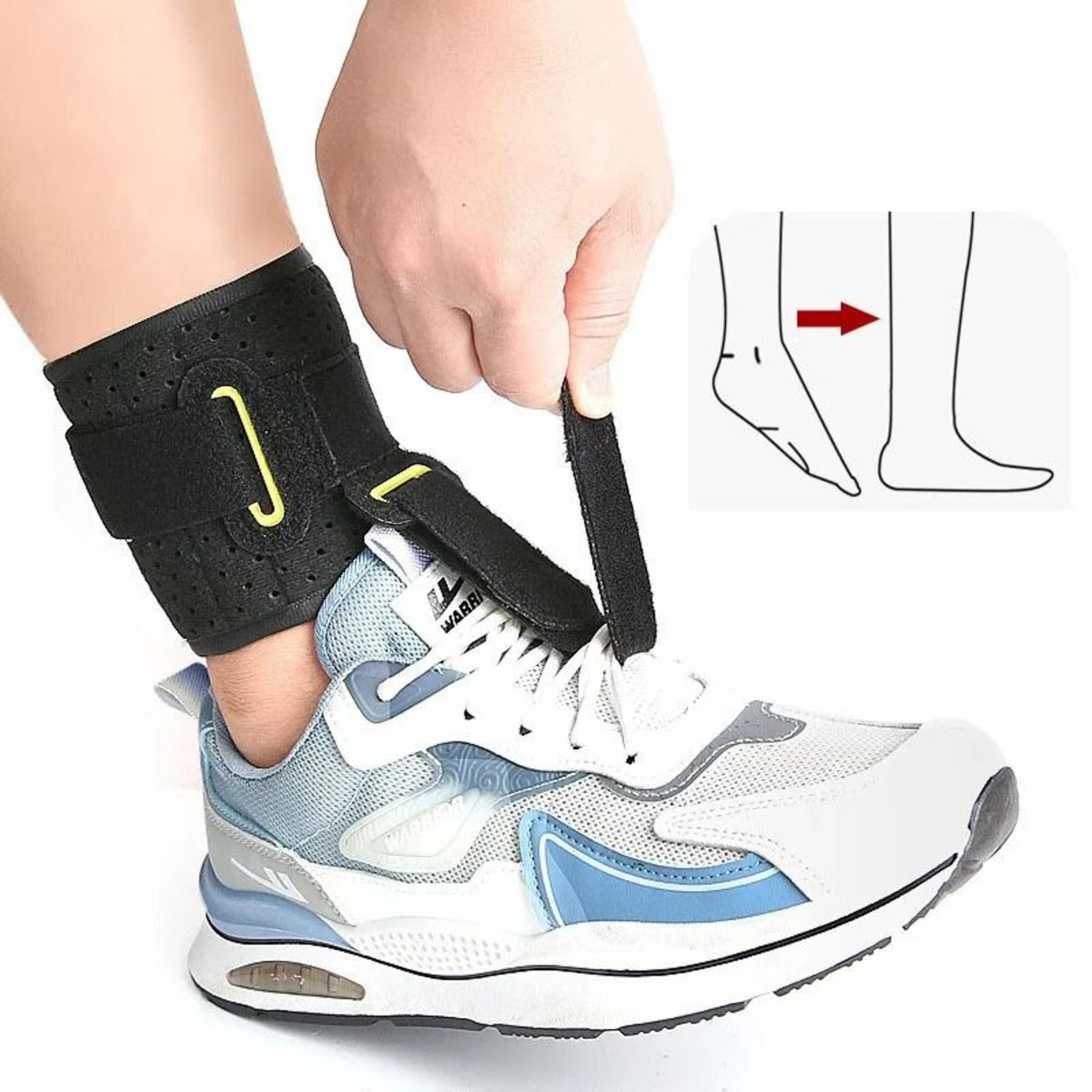 Premium Adjustable Drop Foot Orthosis Brace And Dynamic AFO Ankle Support 3