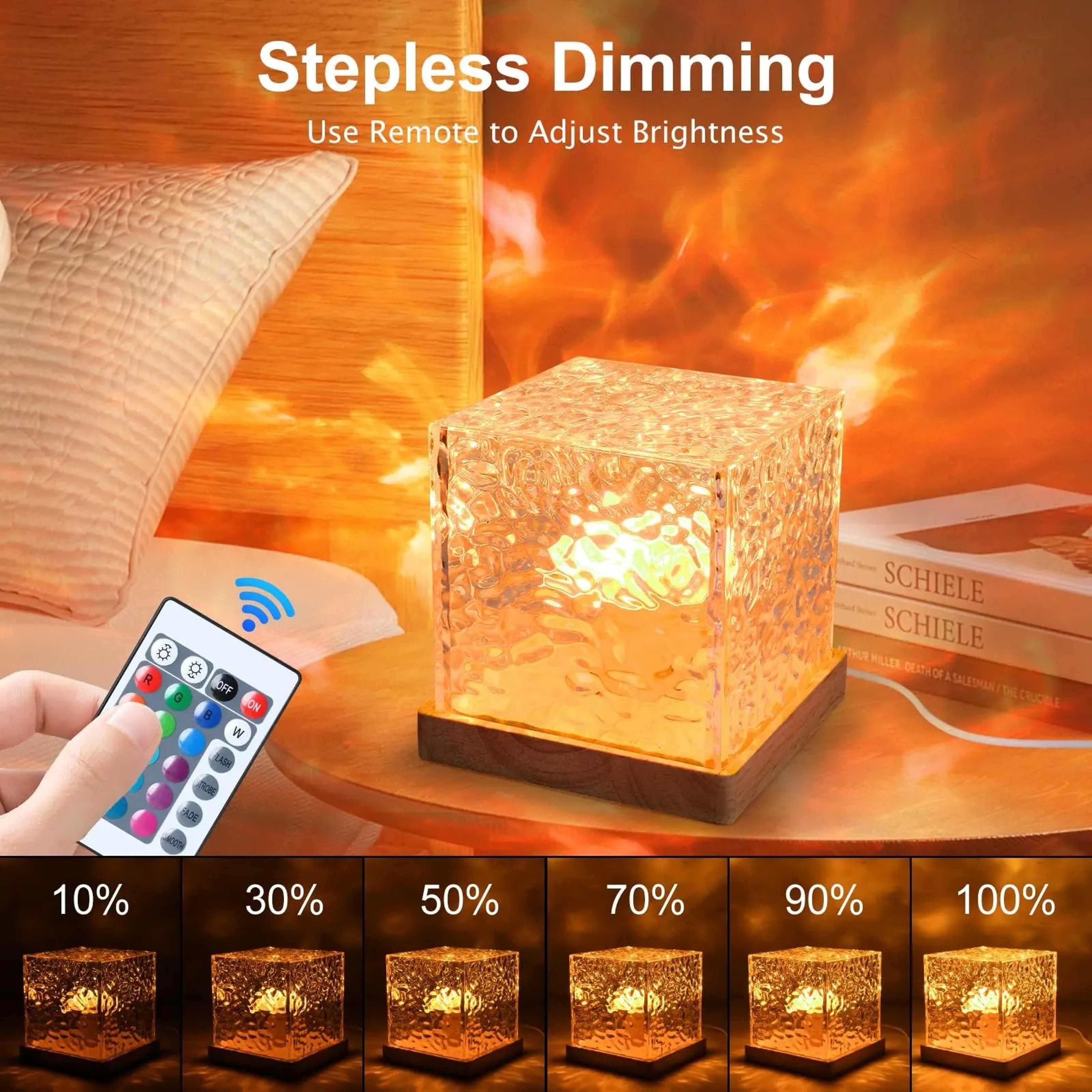 Ocean Wave Aurora Projector Light And Water Ripple Dynamic Night Light 4