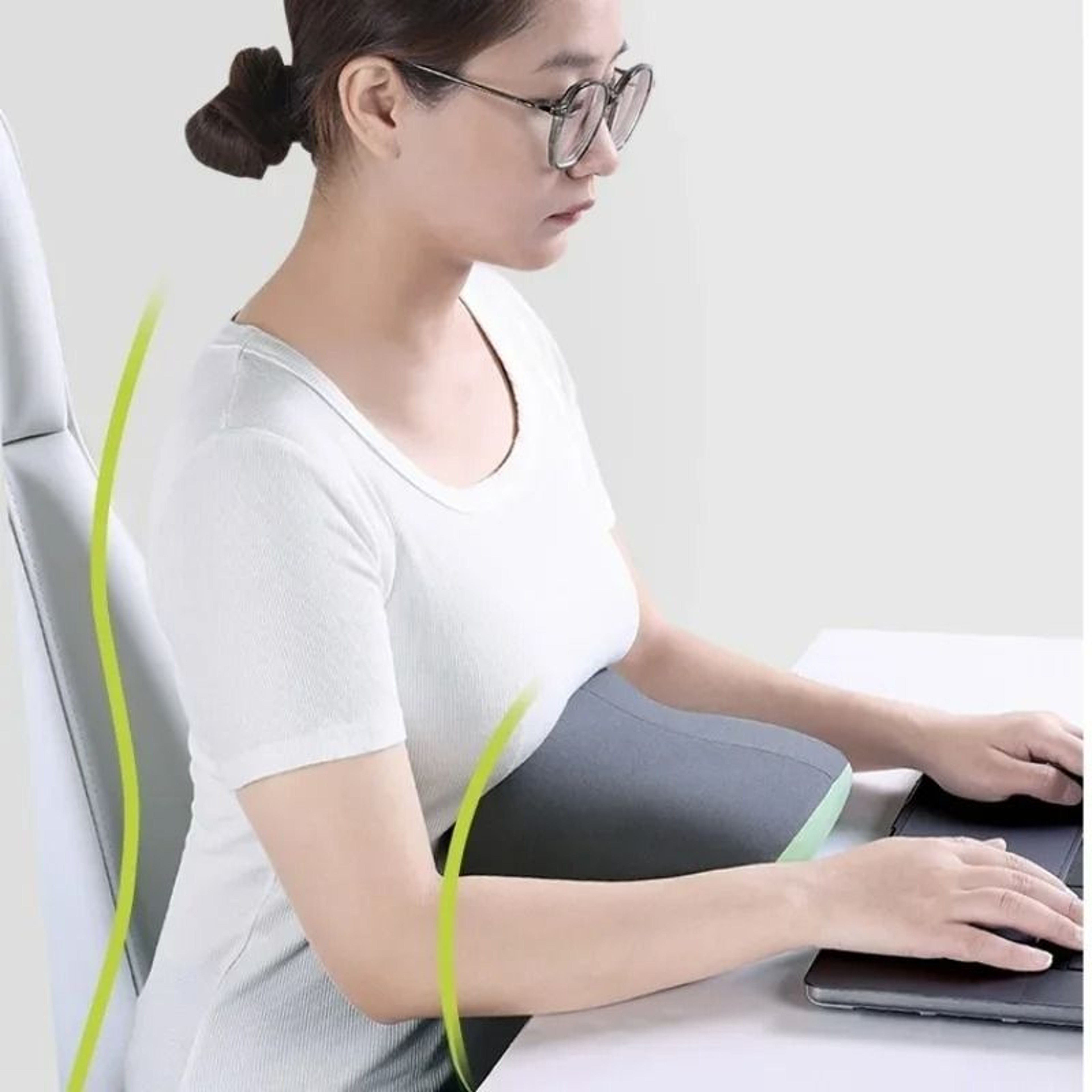 Portable UShaped Memory Foam Travel And Office Nap Pillow 1