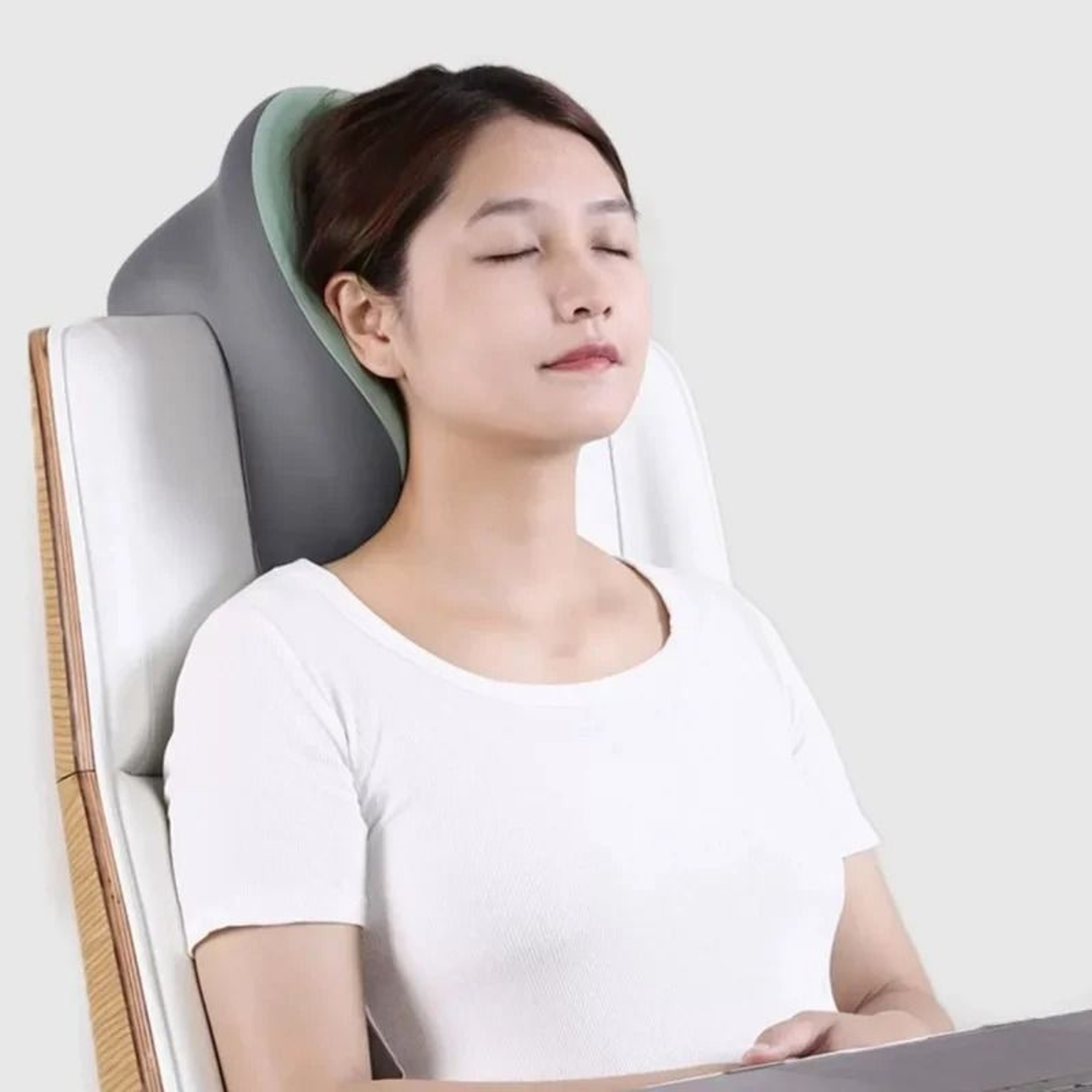 Portable UShaped Memory Foam Travel And Office Nap Pillow 2