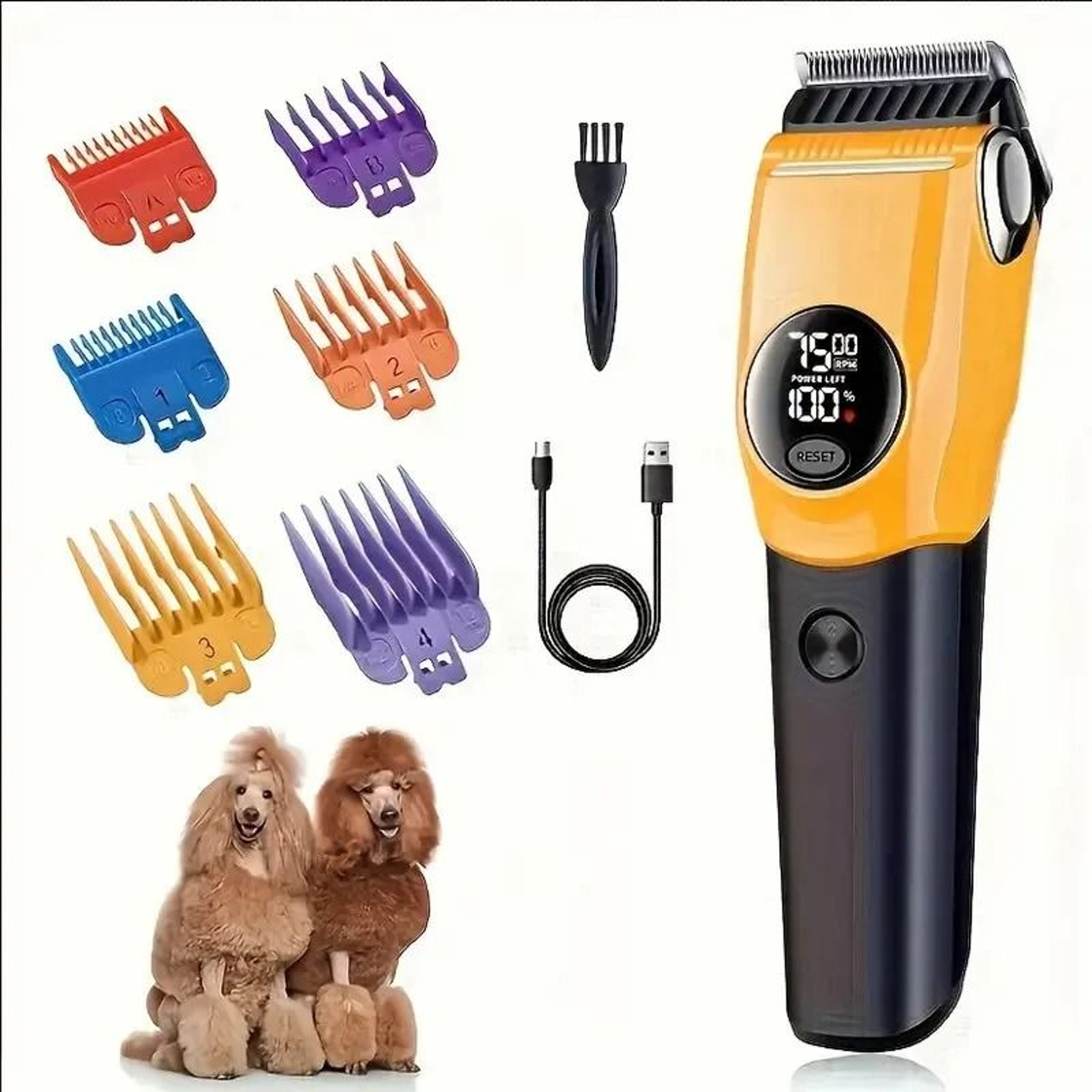 Professional Electric Pet Clipper And LowNoise Grooming Hair Trimmer 5