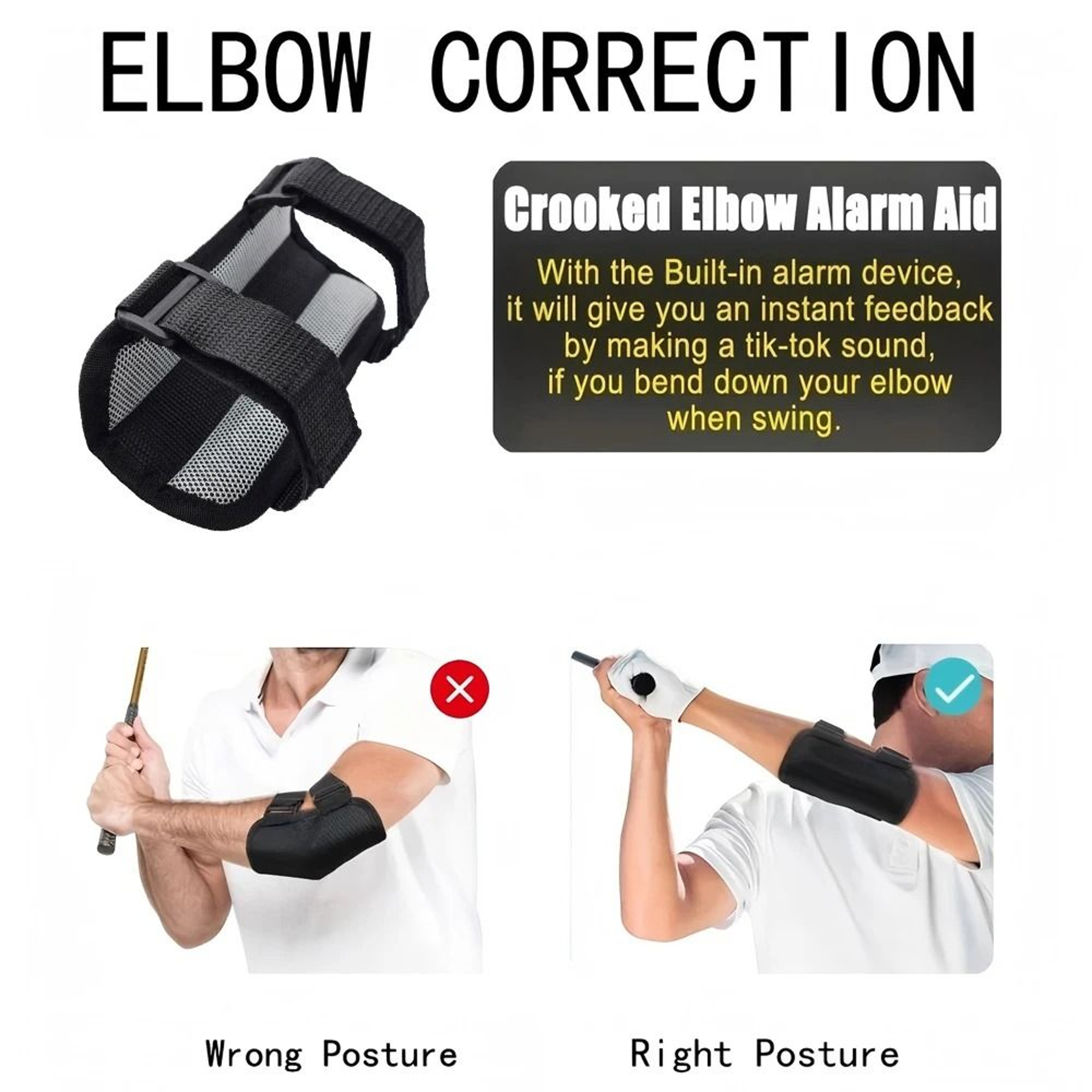 Golf Swing Trainer And Elbow Straight Arm Corrective Training Aid 2