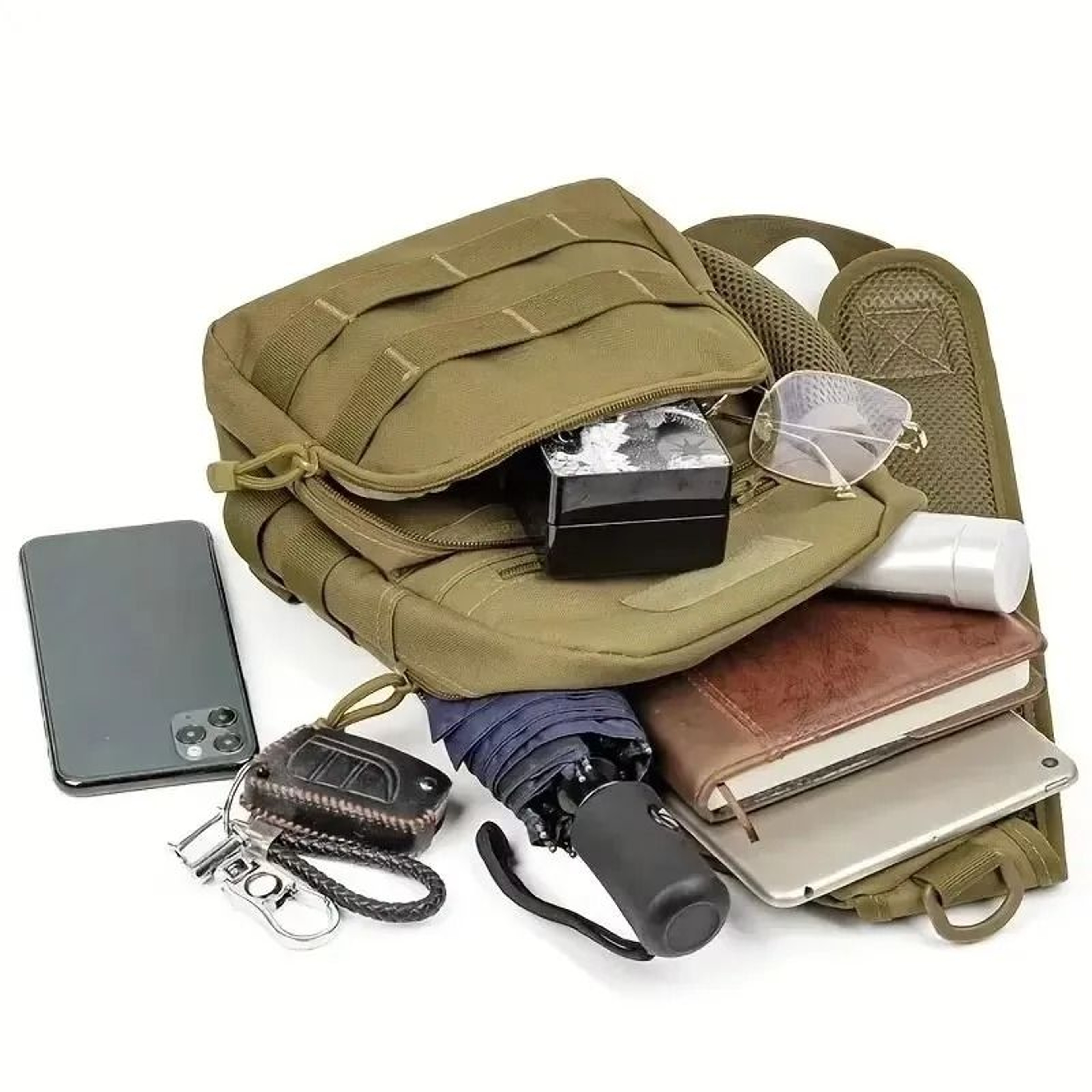 Tactical Outdoor Sling Shoulder Bag And MOLLE Chest Backpack 4