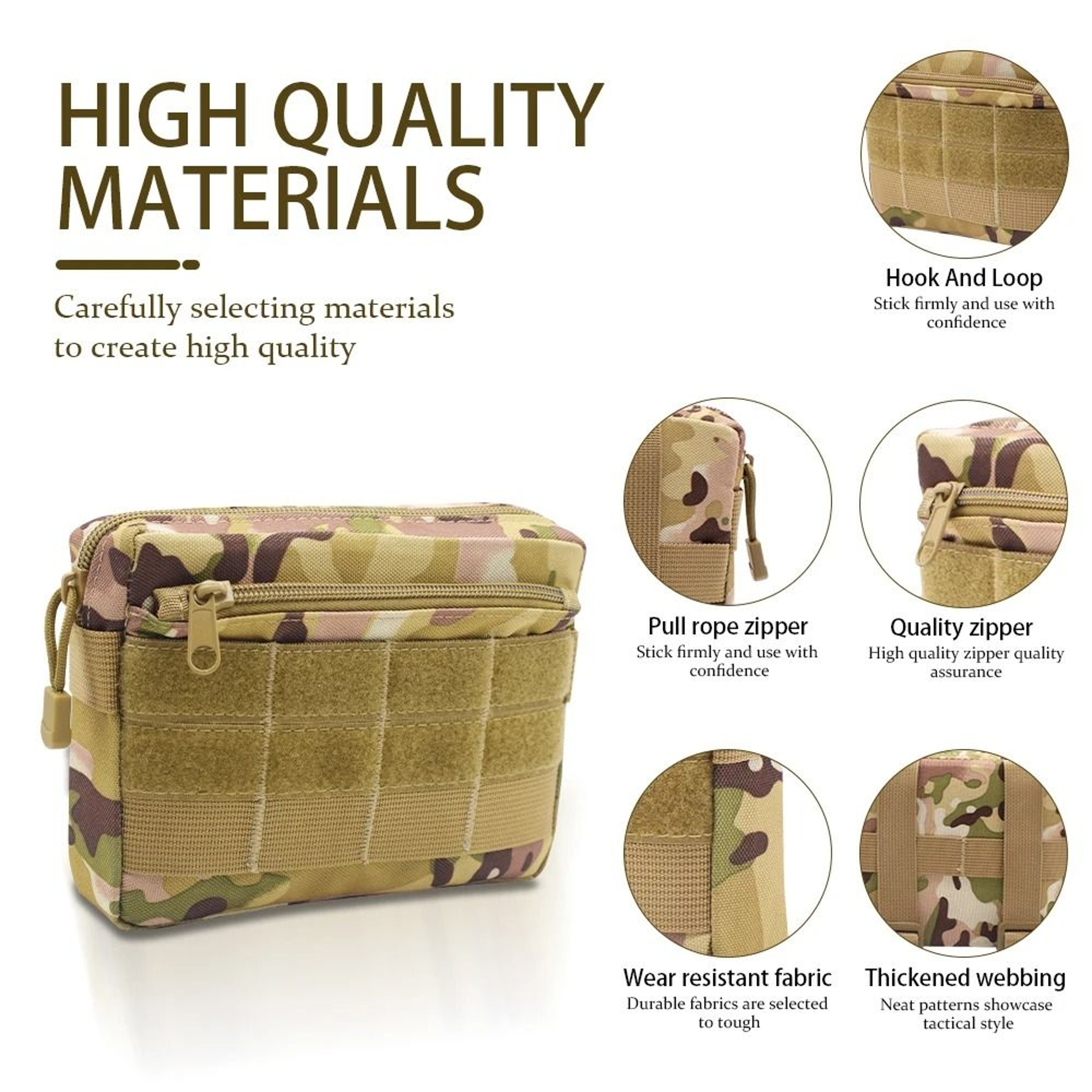 EDC Outdoor Tactical Waist Bag And MOLLE Phone Pouch 4