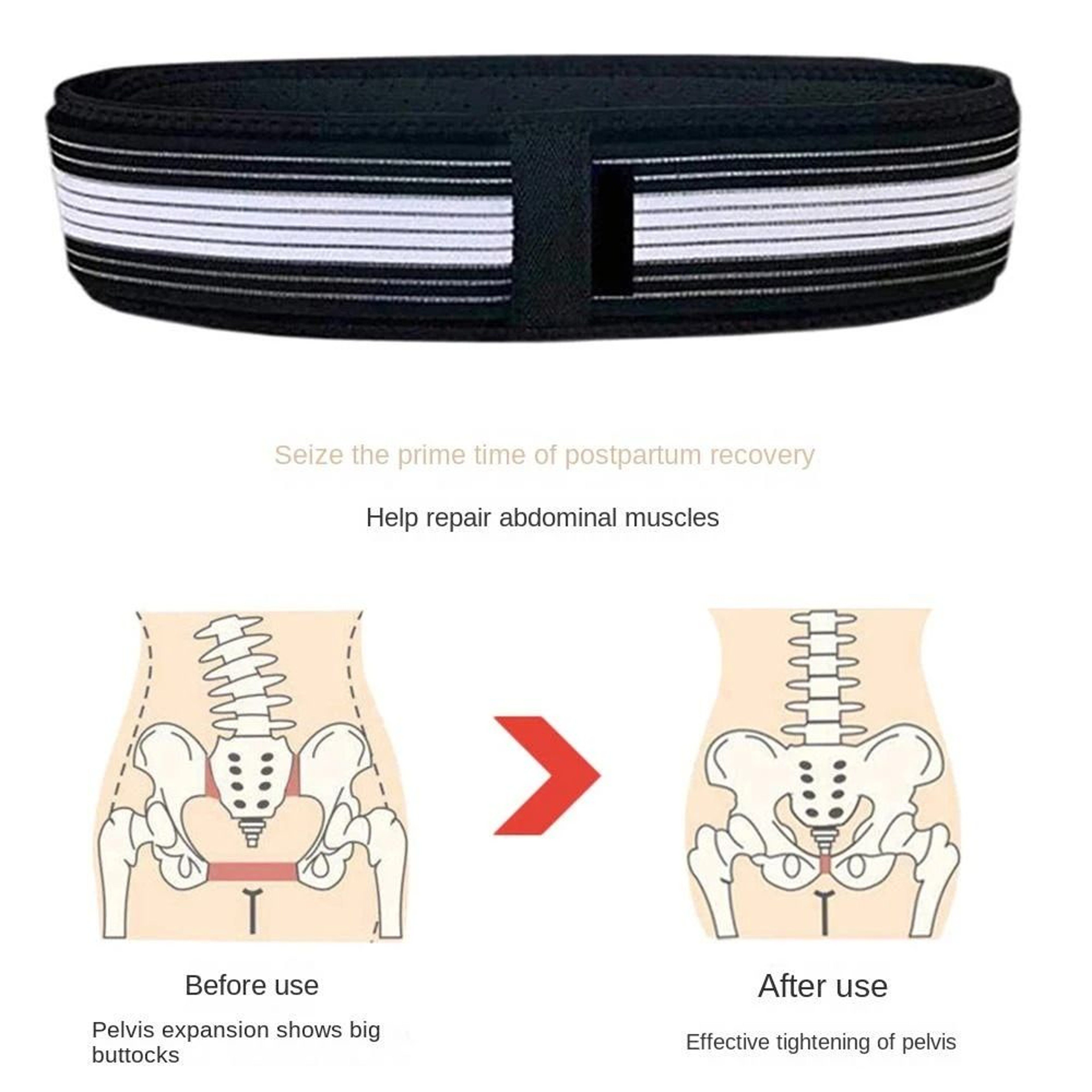 Targeted Pelvic Support Belt And Sacroiliac Stabilizer 1