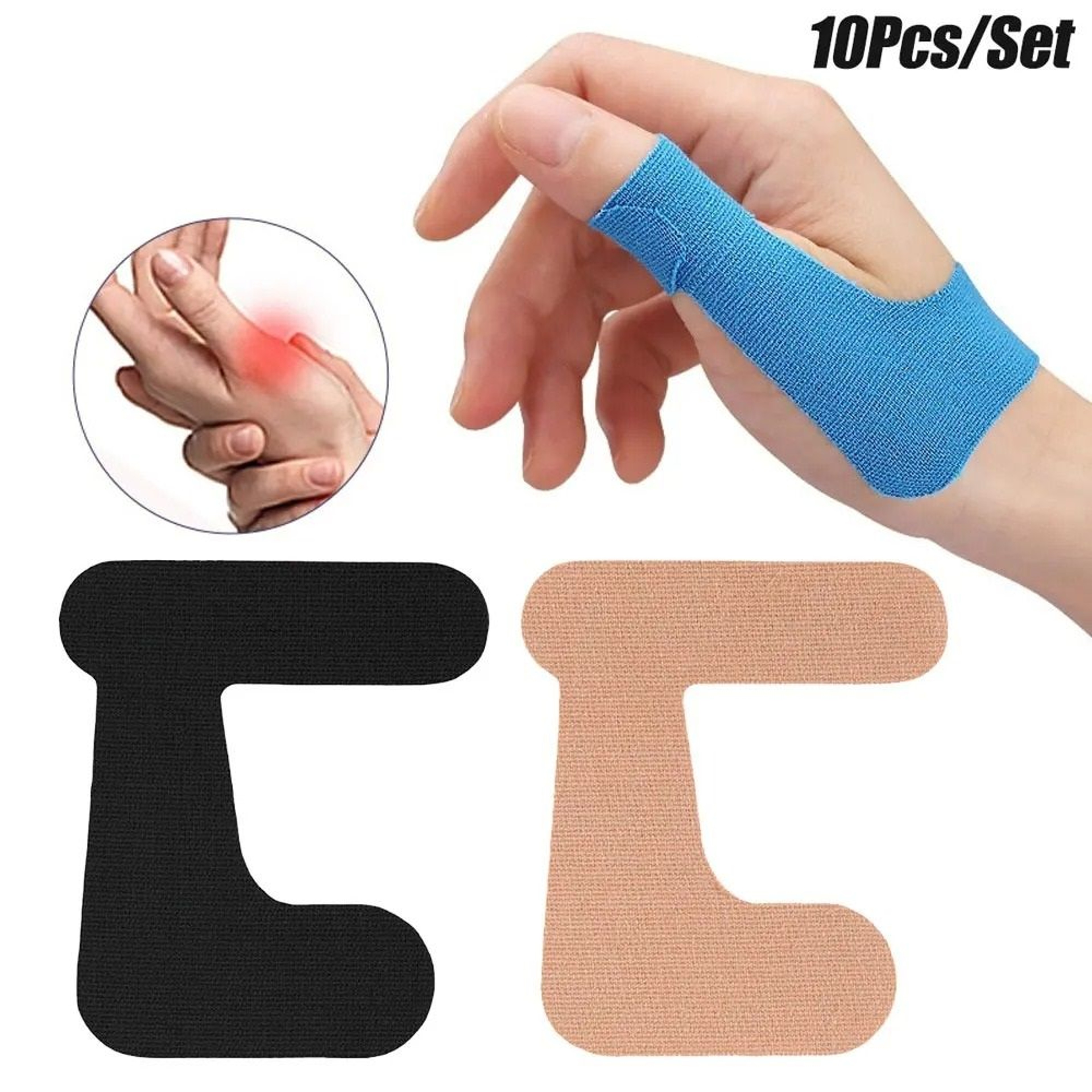 Kinesiology Tape For Thumb And Elastic Thumb Pain Relieving Patches 10 PCS 1