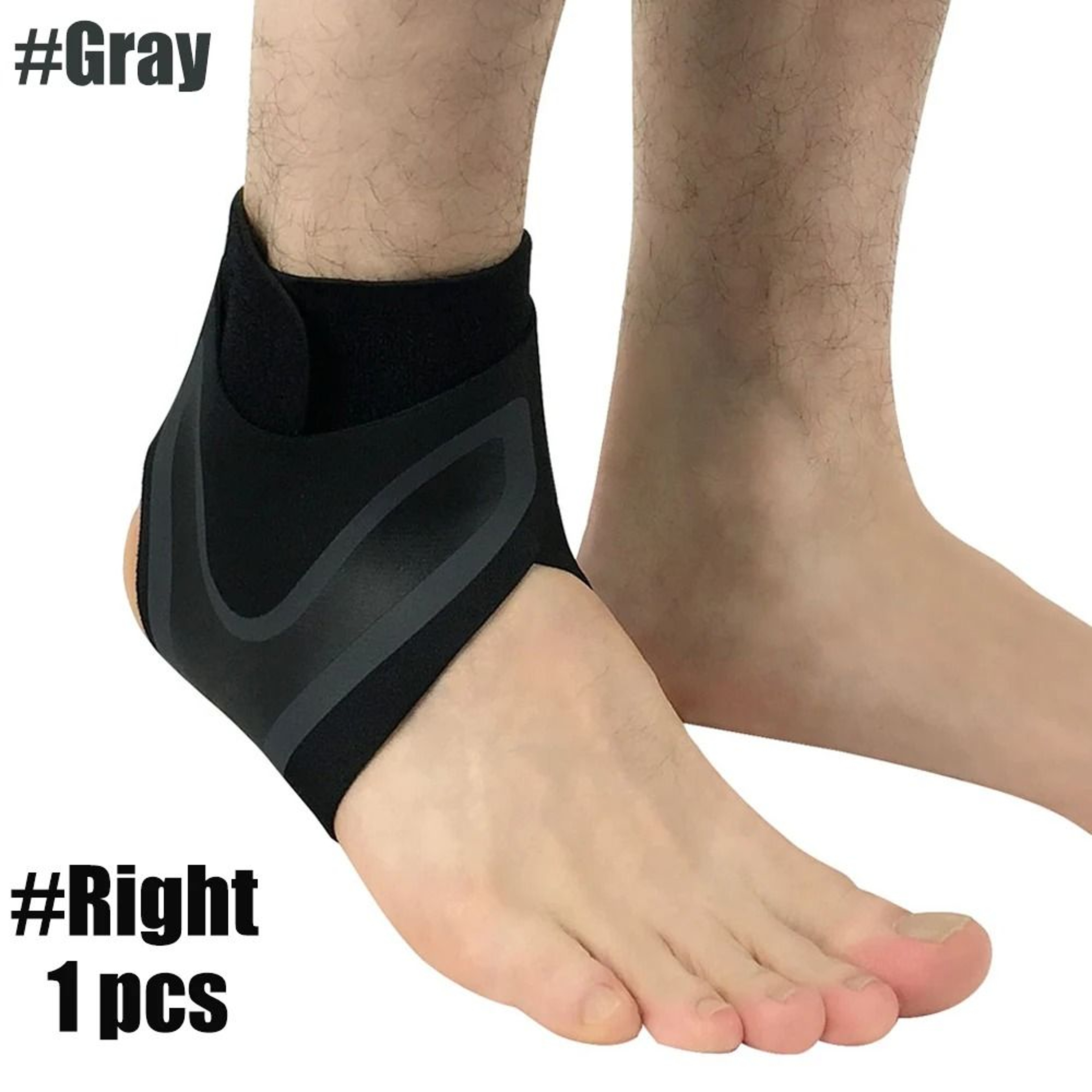 Adjustable Compression Ankle Support Sleeve With Pressurizable Bandage 6