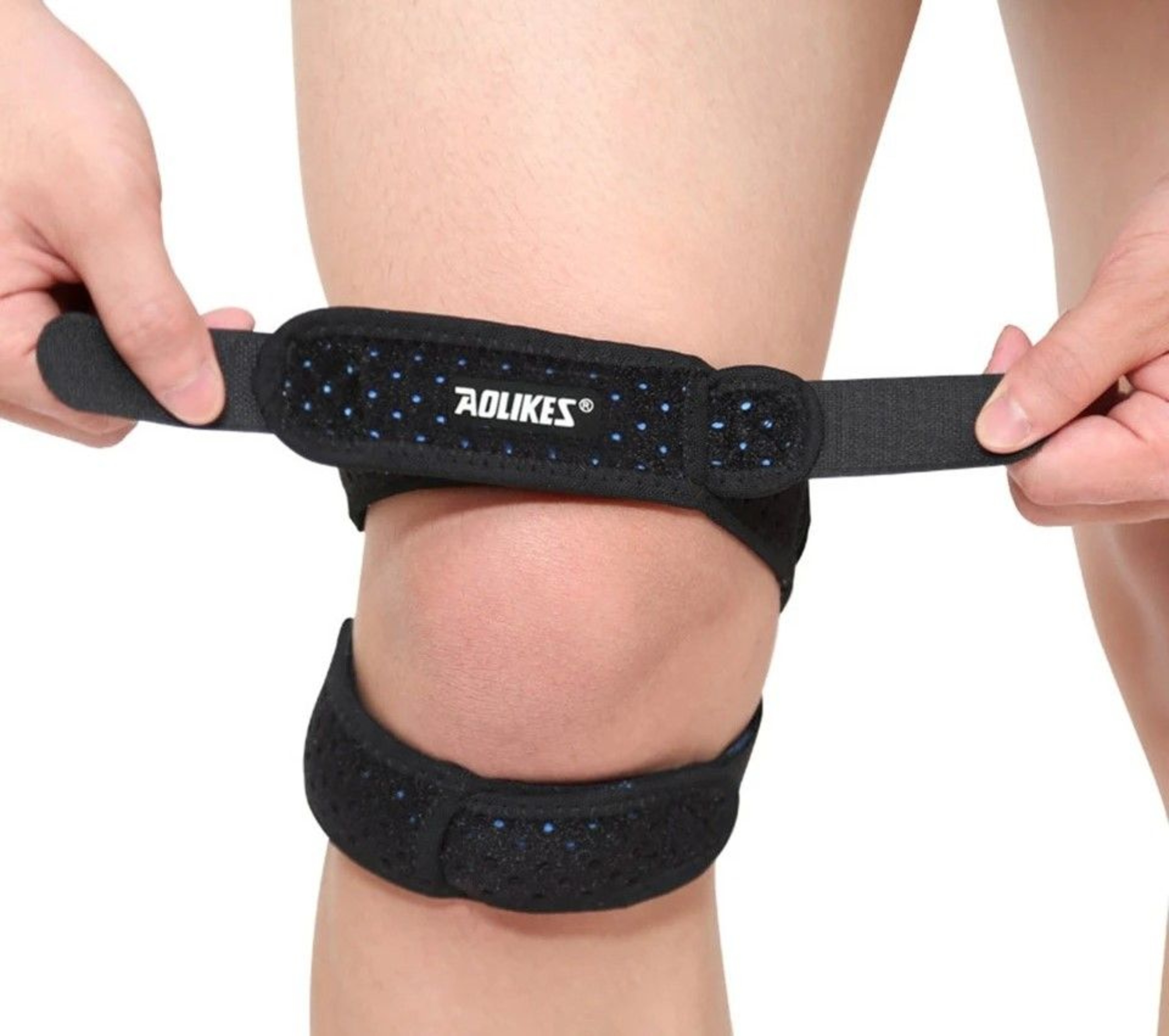 Pressurized Elastic Knee Wrap Sleeve With Open Patella 0
