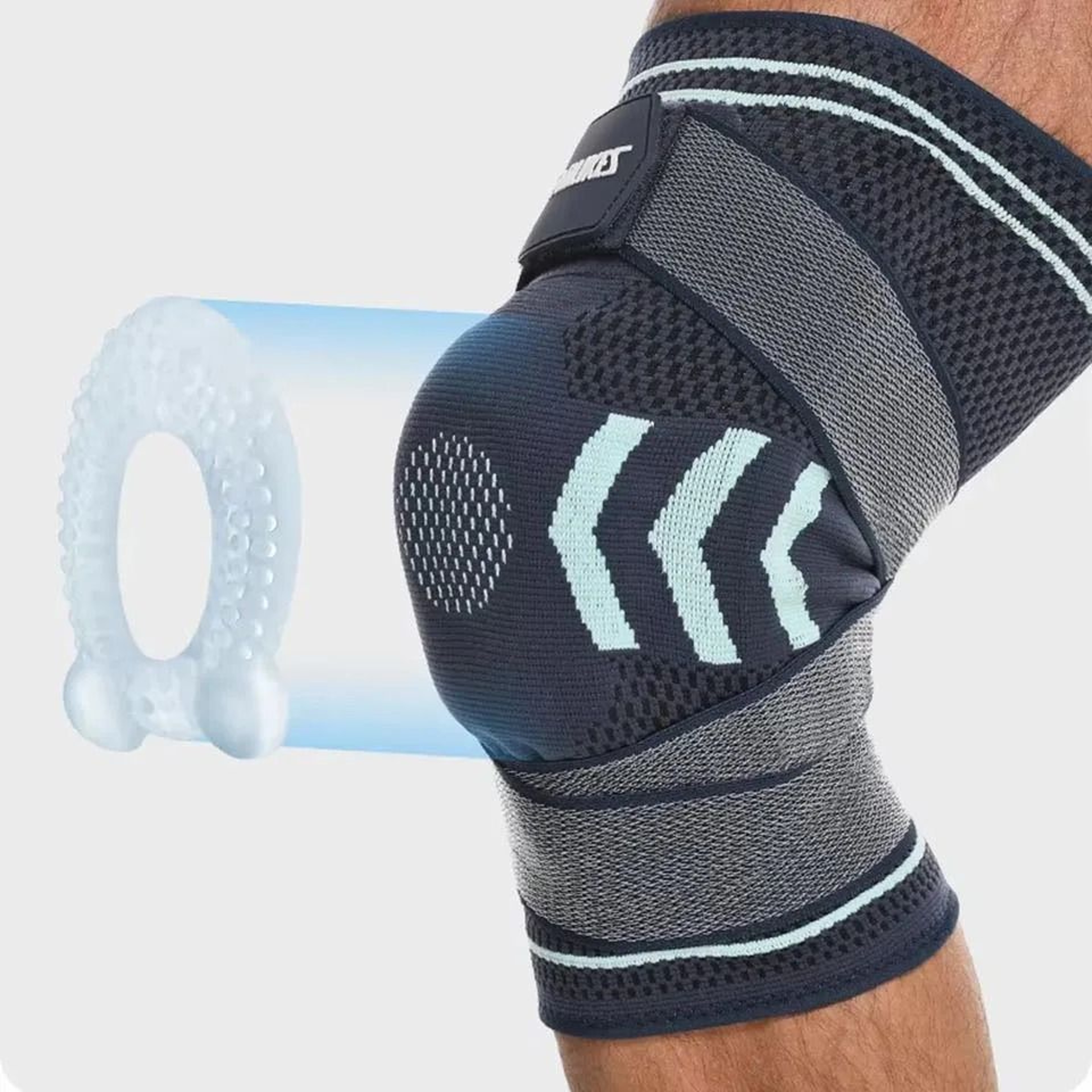 Knee Compression Support Sleeve With Stabilizing Strap 4