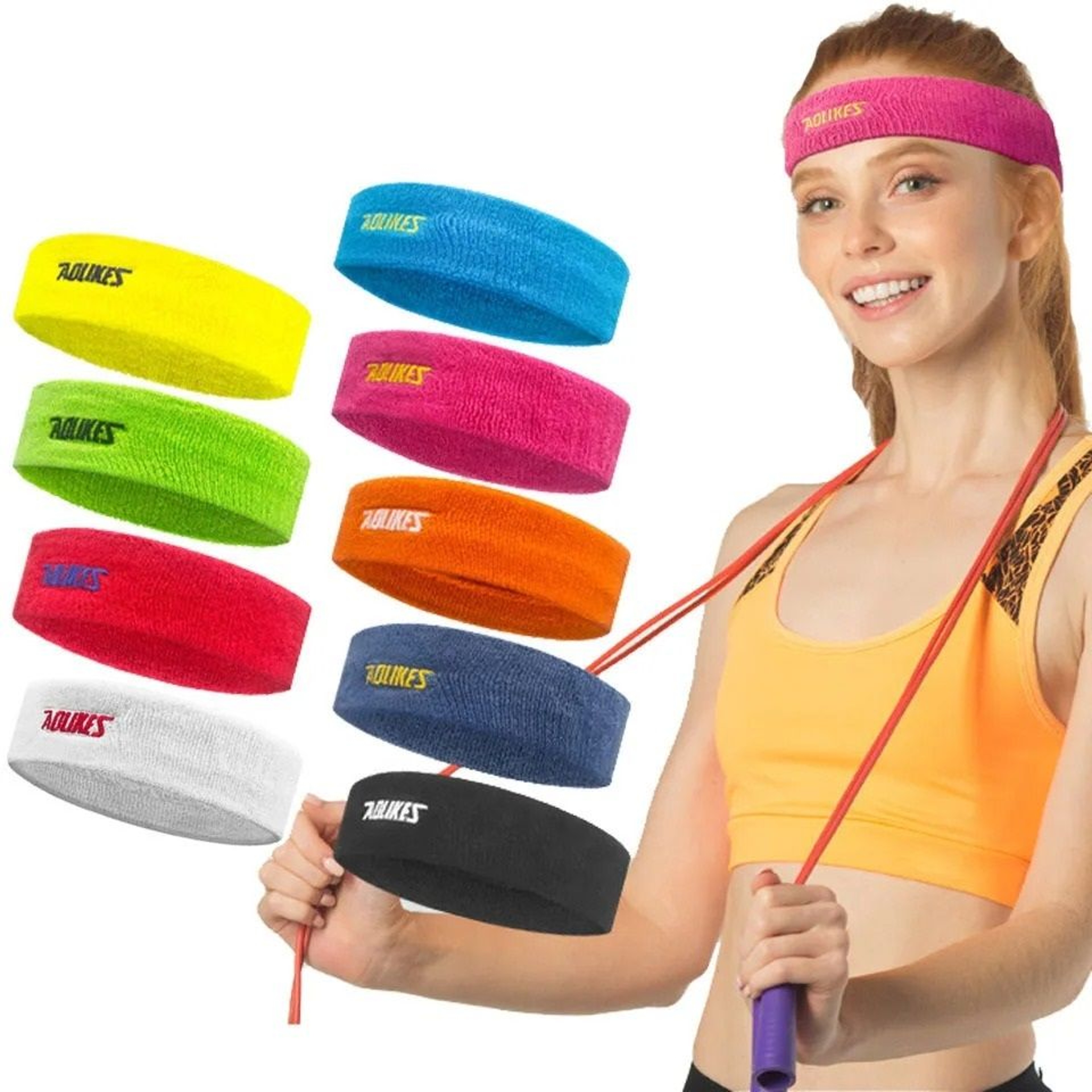 HighQuality Cotton Athletic Sweat Headband For Men And Women 0