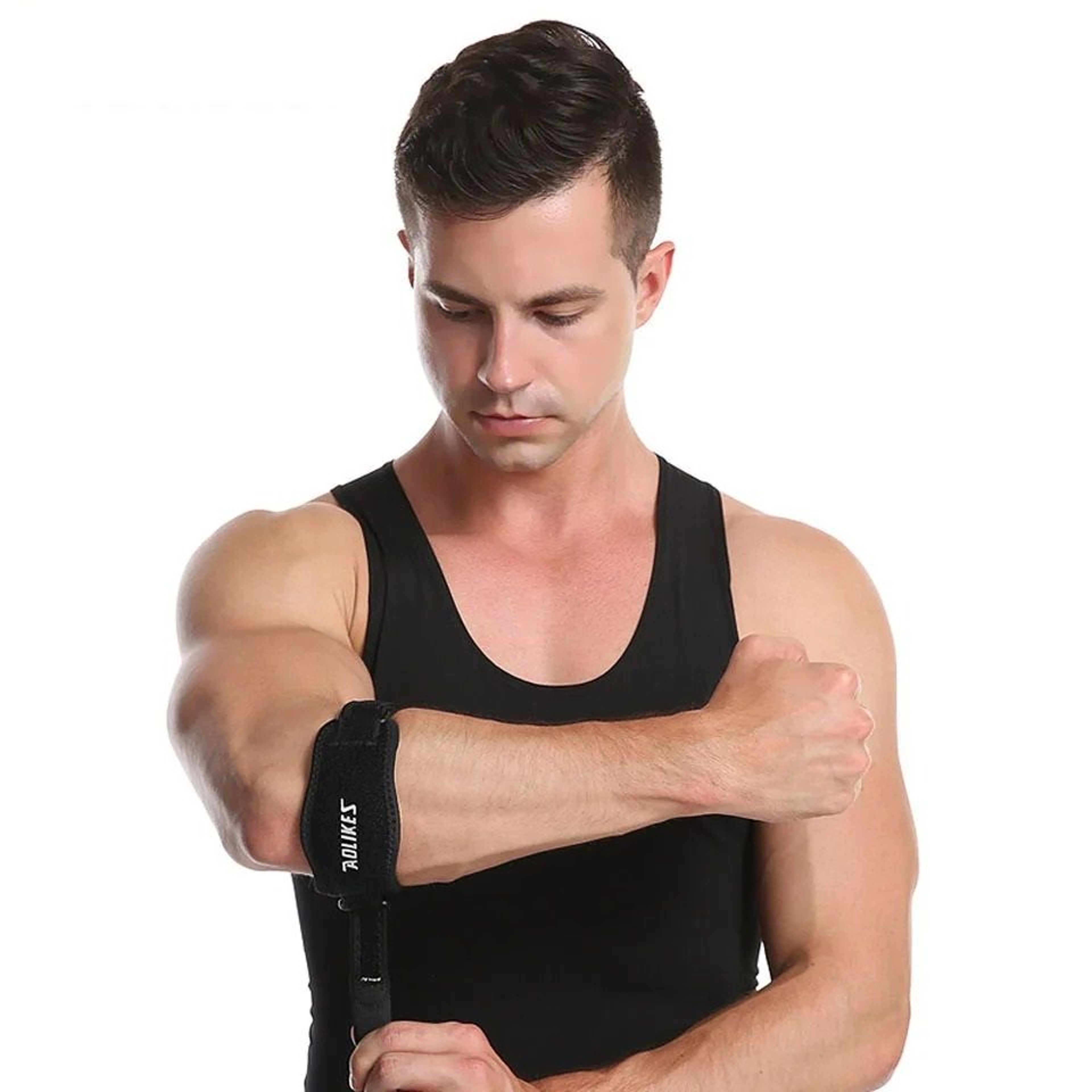 Sports Compression Elbow Strap With Pressure Pad For Tennis  Golfers Elbow 4