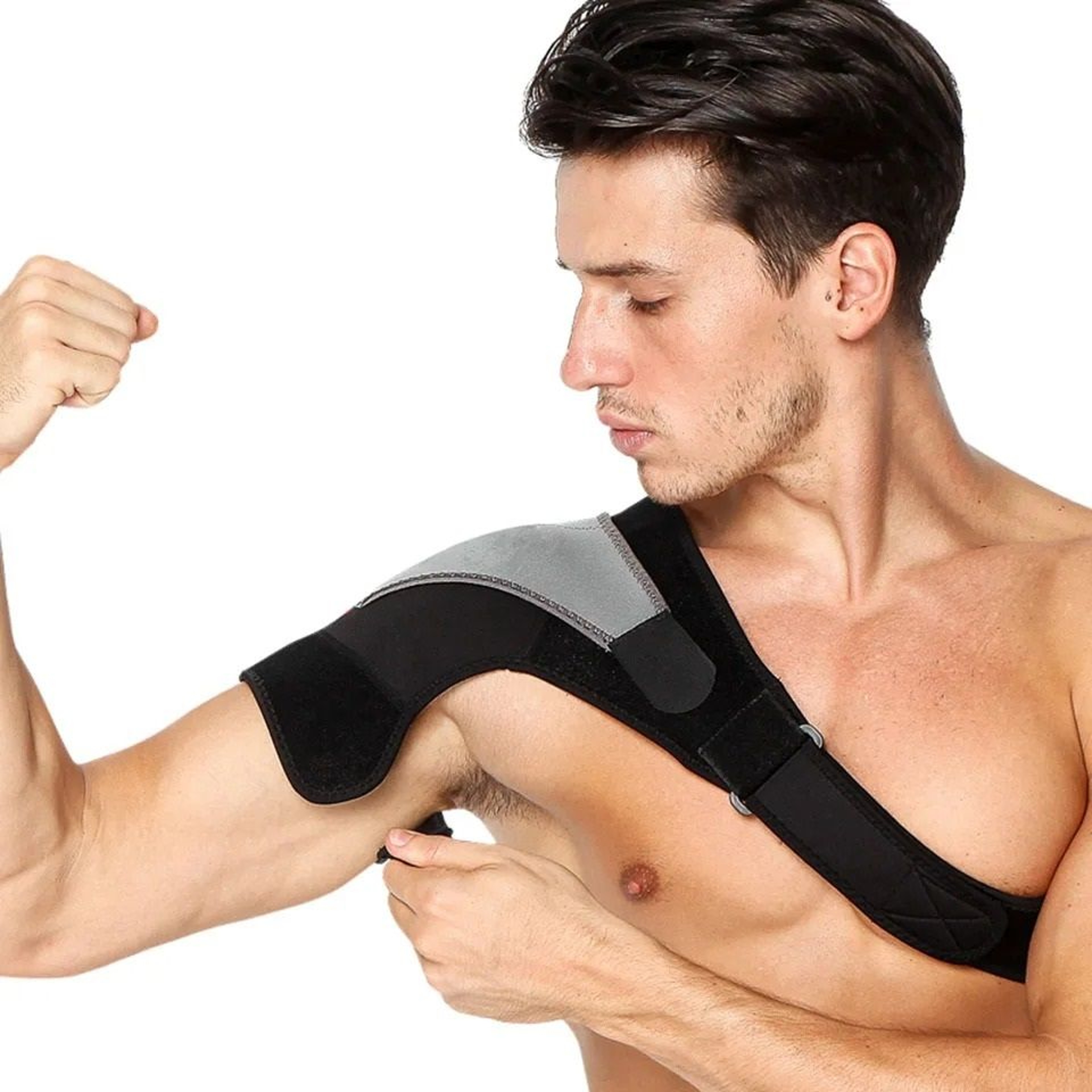 Shoulder Stability Brace With Adjustable Compression Pressure Pad 3
