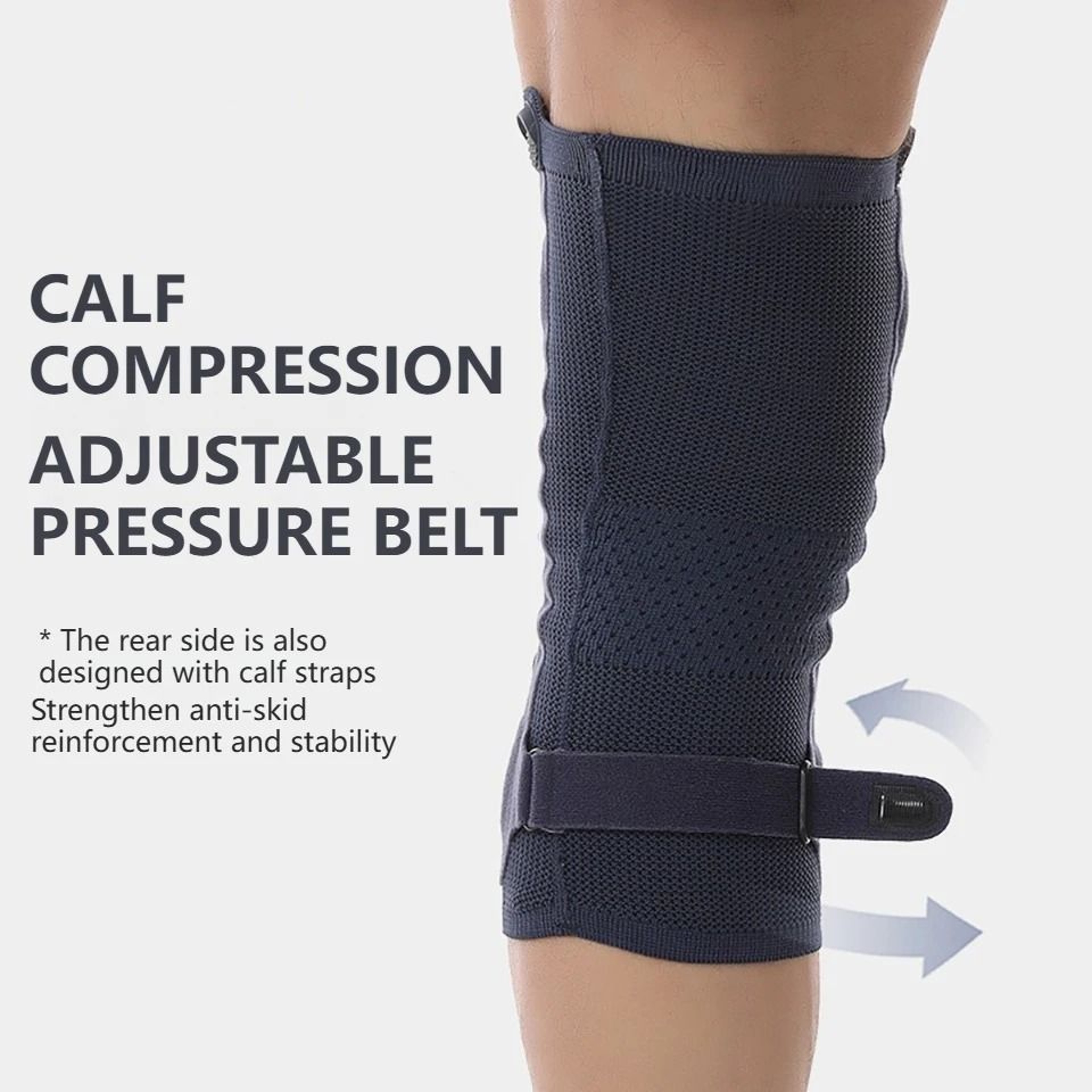 Sports Knee Brace Sleeve With Gel Patella Pad  Side Spring Stabilizers 5