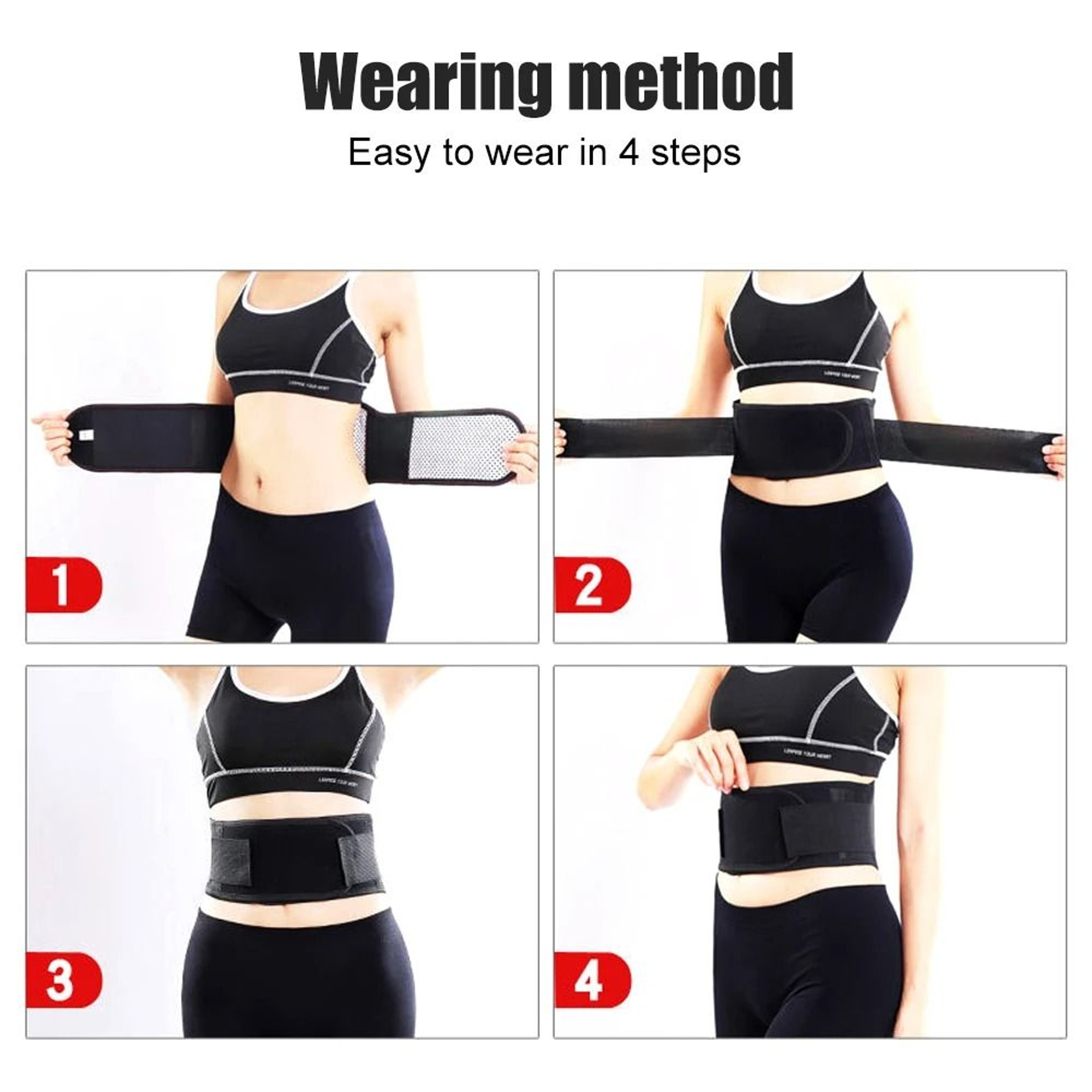 Heating Back Brace For Lower Back Pain Relief  Sciatica Support 5