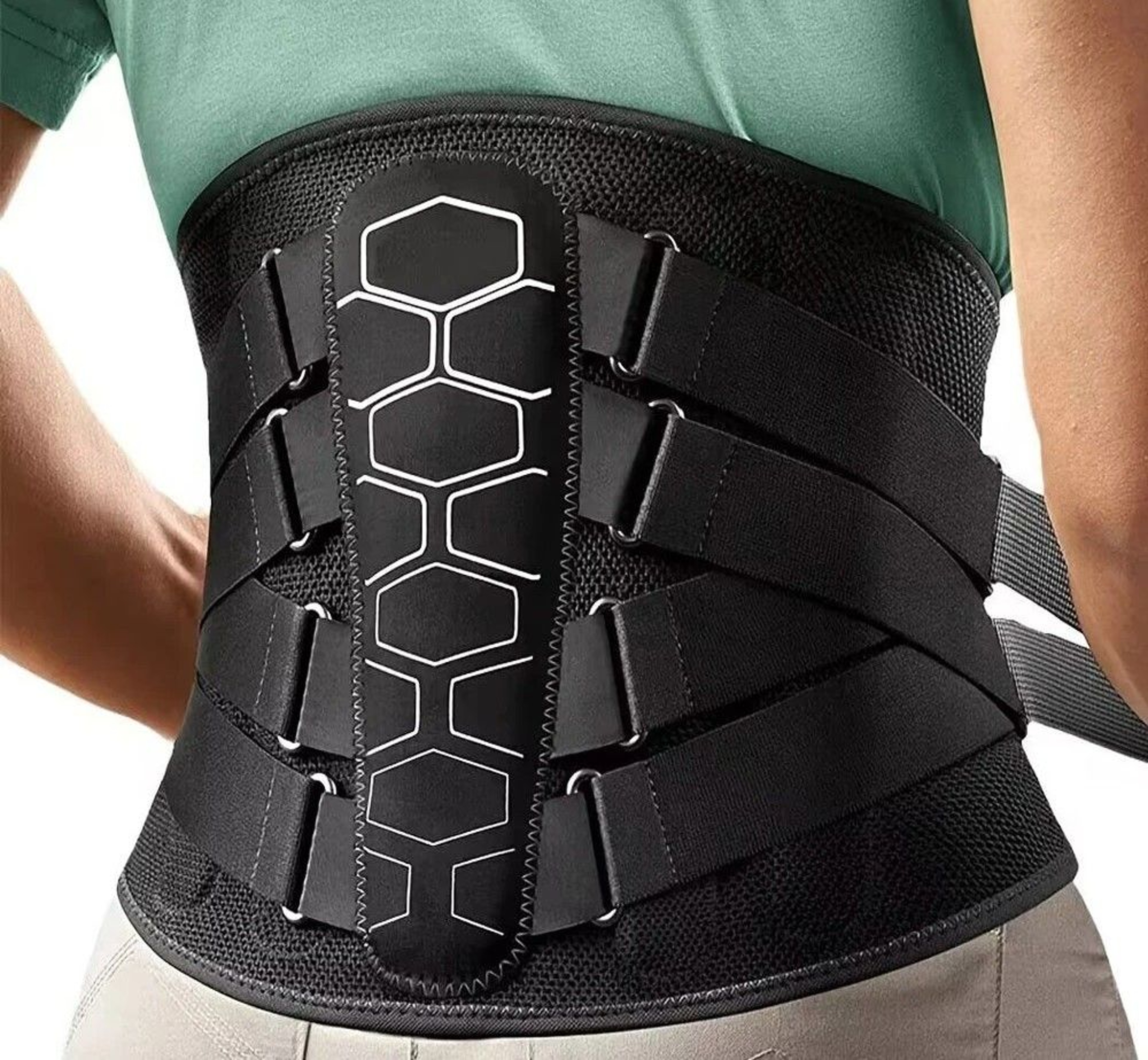Ergonomic Back Brace With Comfortable 3D Lumbar Pad For Lower Back Pain  Sciatica 0
