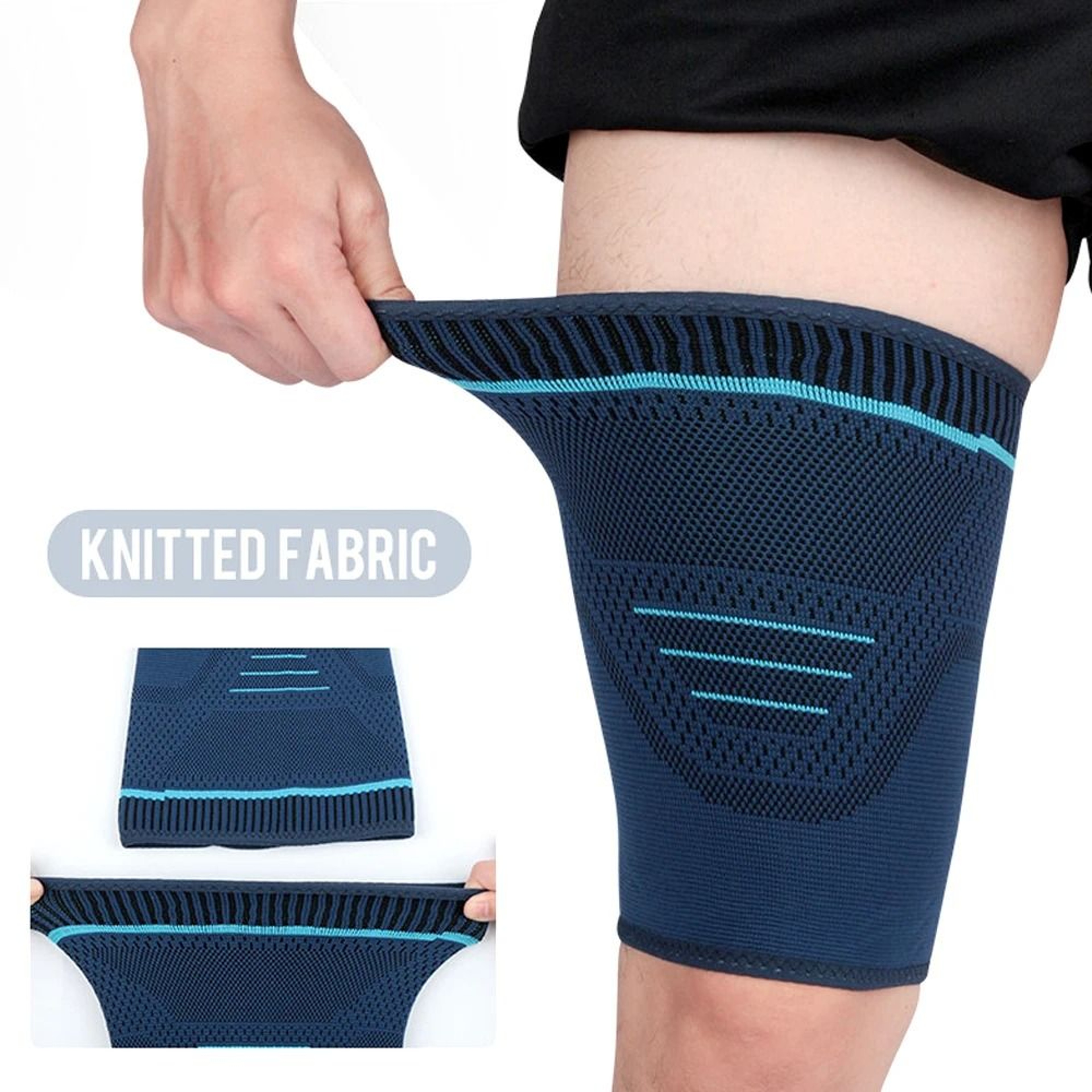 1Piece Thigh Compression Sleeve For Quad  Hamstring Support 3