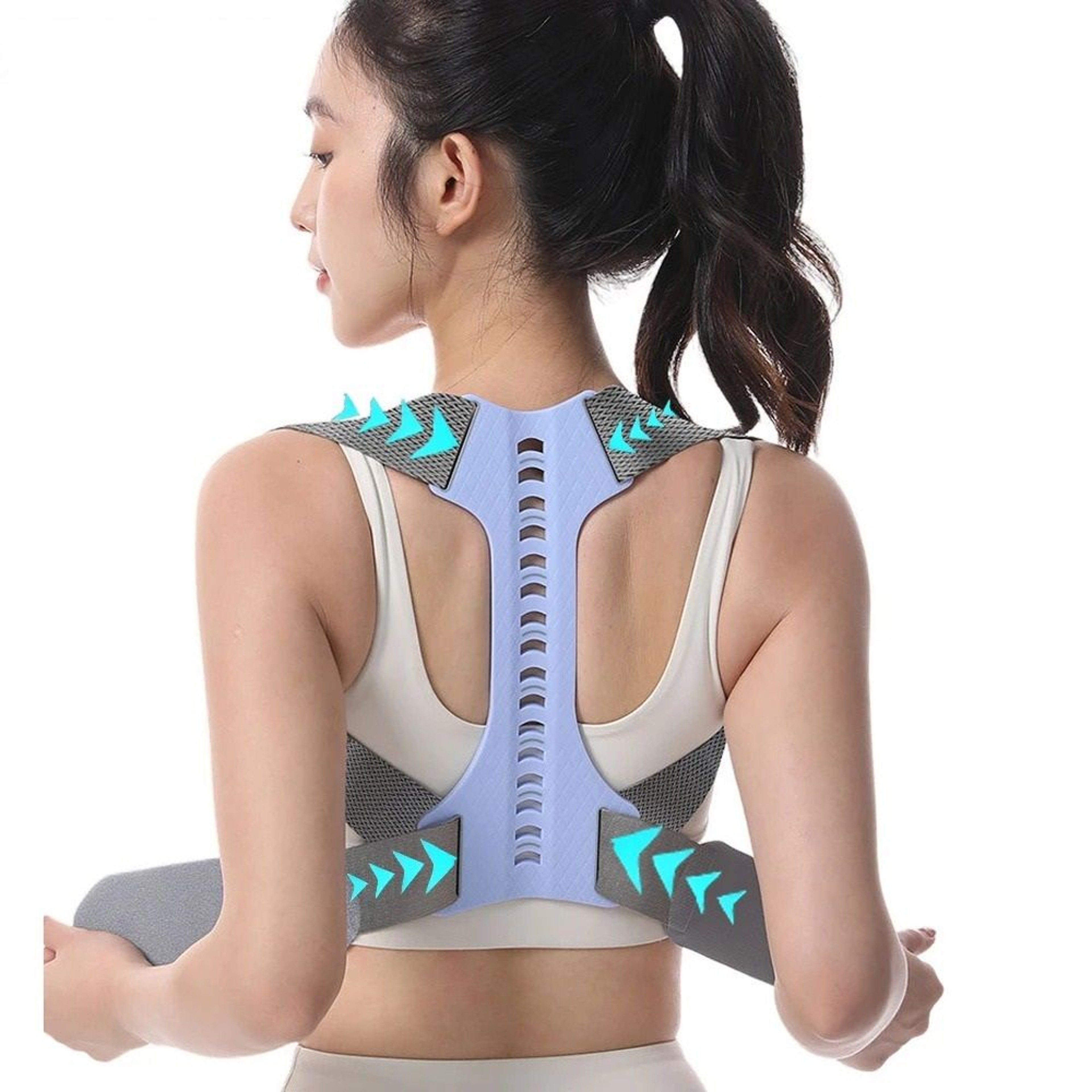 Adjustable Upper Back Posture Corrector  Shoulder Support Brace 1
