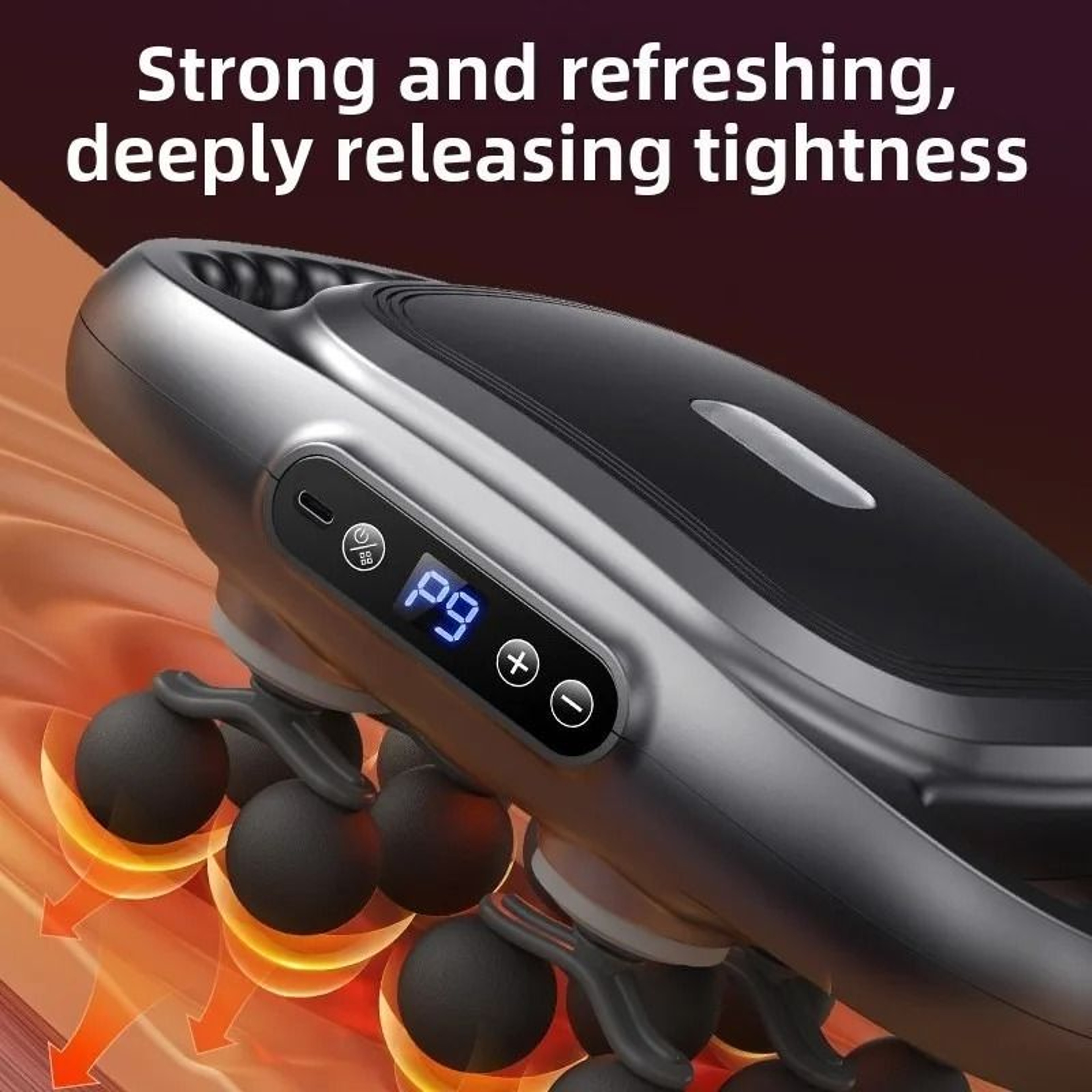 12Head Deep Tissue Fascia Massage Gun With HighFrequency Wireless Percussive Vibration 3