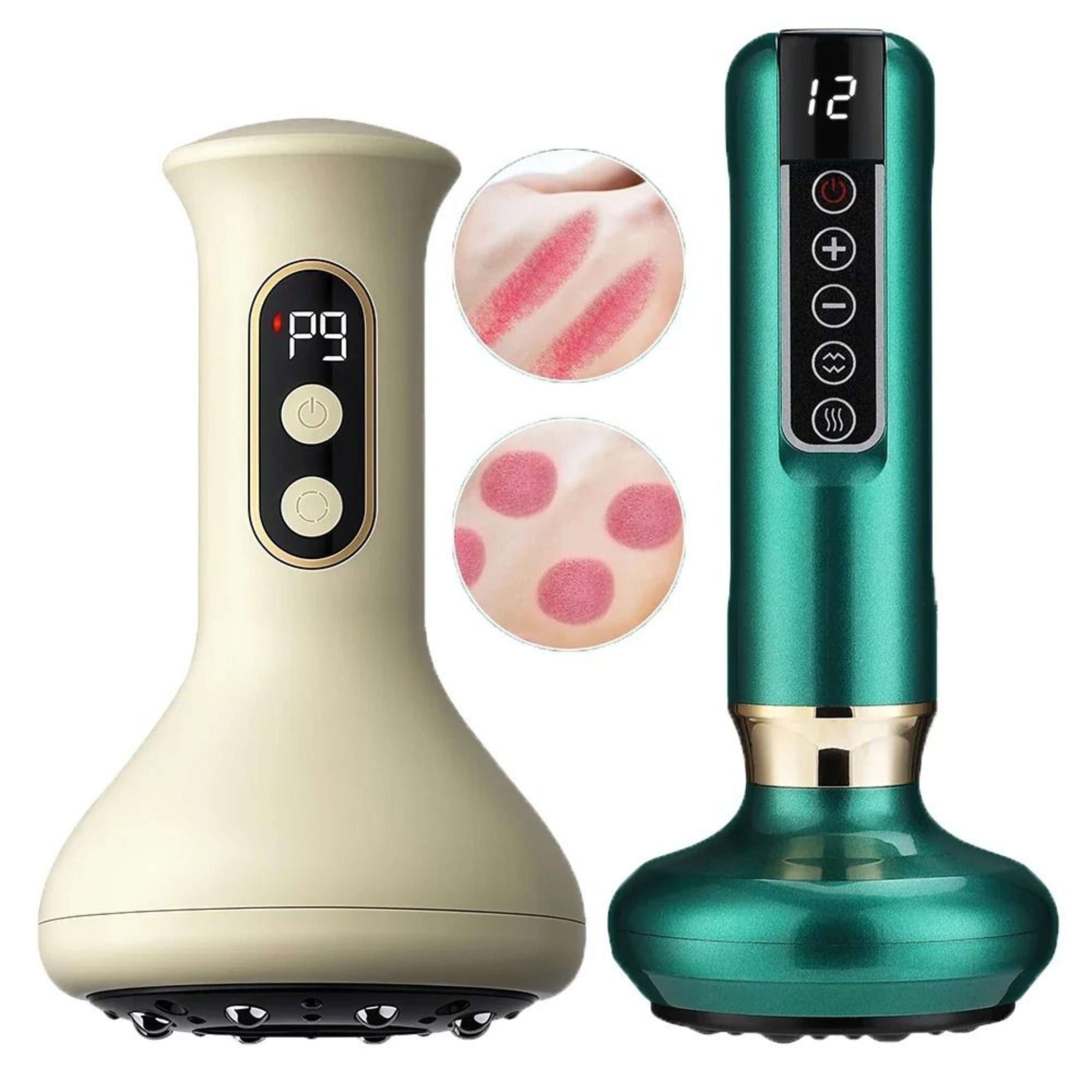 Electric Back Massager With Cupping Heat Vibration And Vacuum Suction For Body Care 0