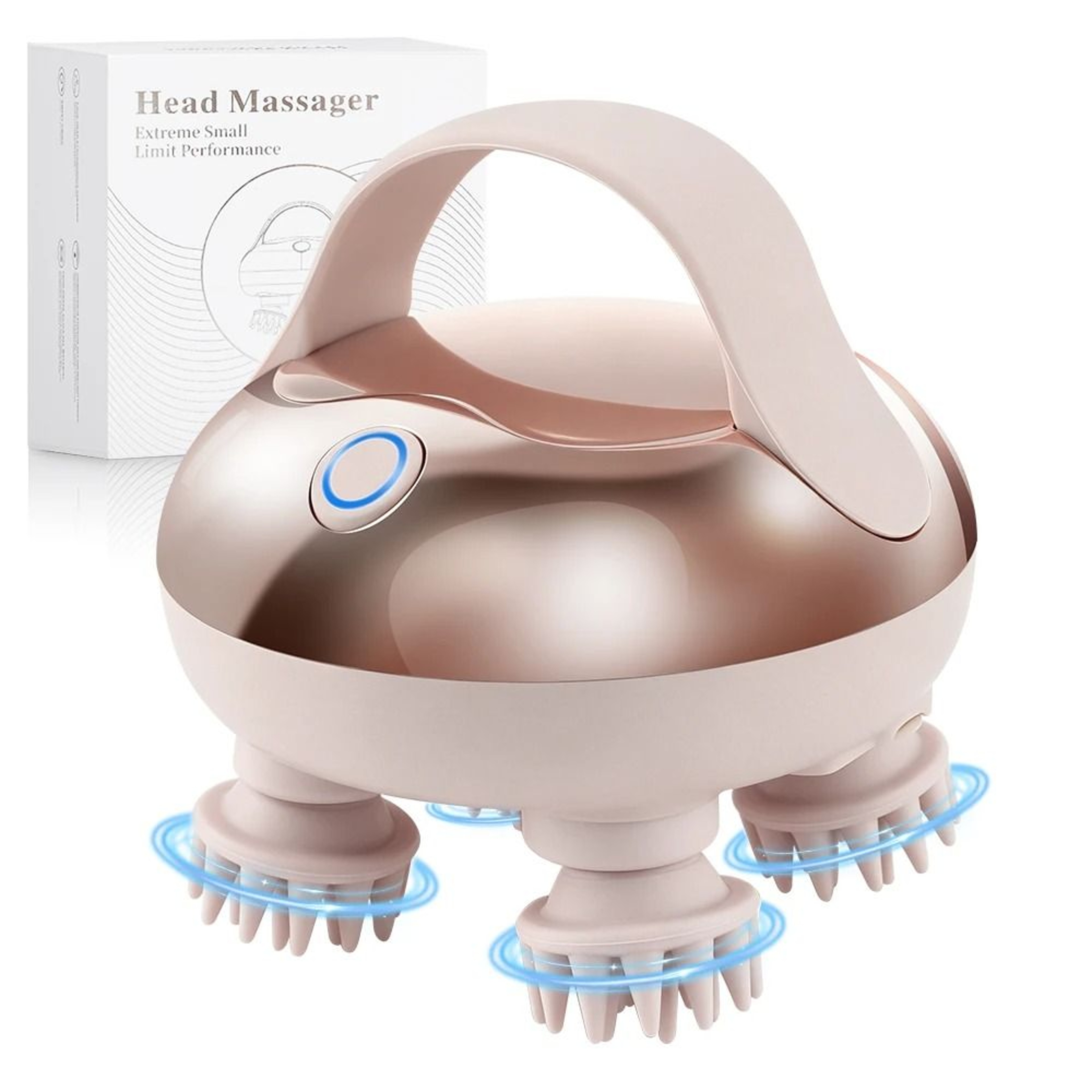 Electric Head  Scalp Massager With 2 Kneading Speeds Light Therapy And Cordless AntiFatigue Design 6