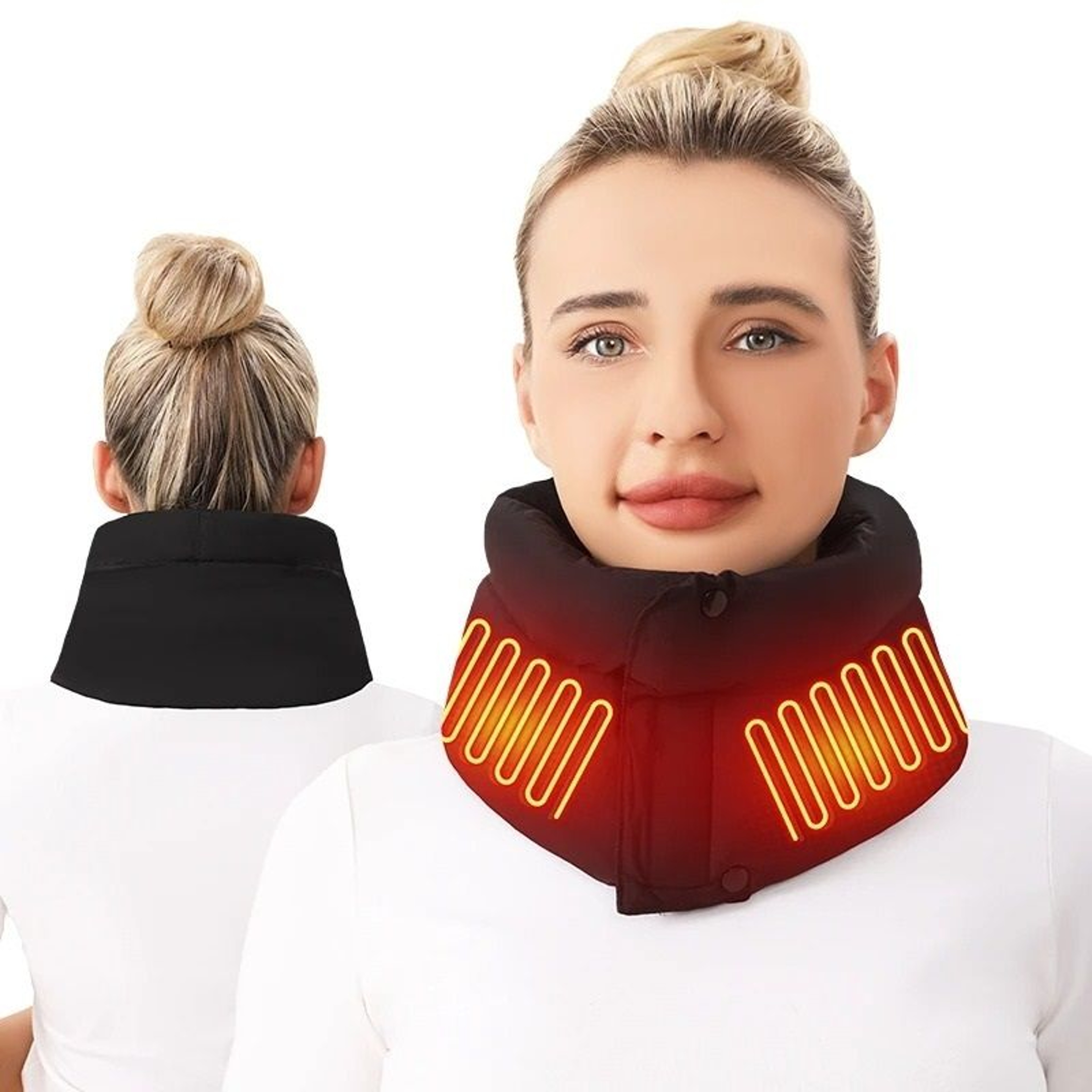 Electric Heating Neck Wrap Scarf  3 Adjustable Temperature Levels Cold Weather Heated Warmer For Ne 0