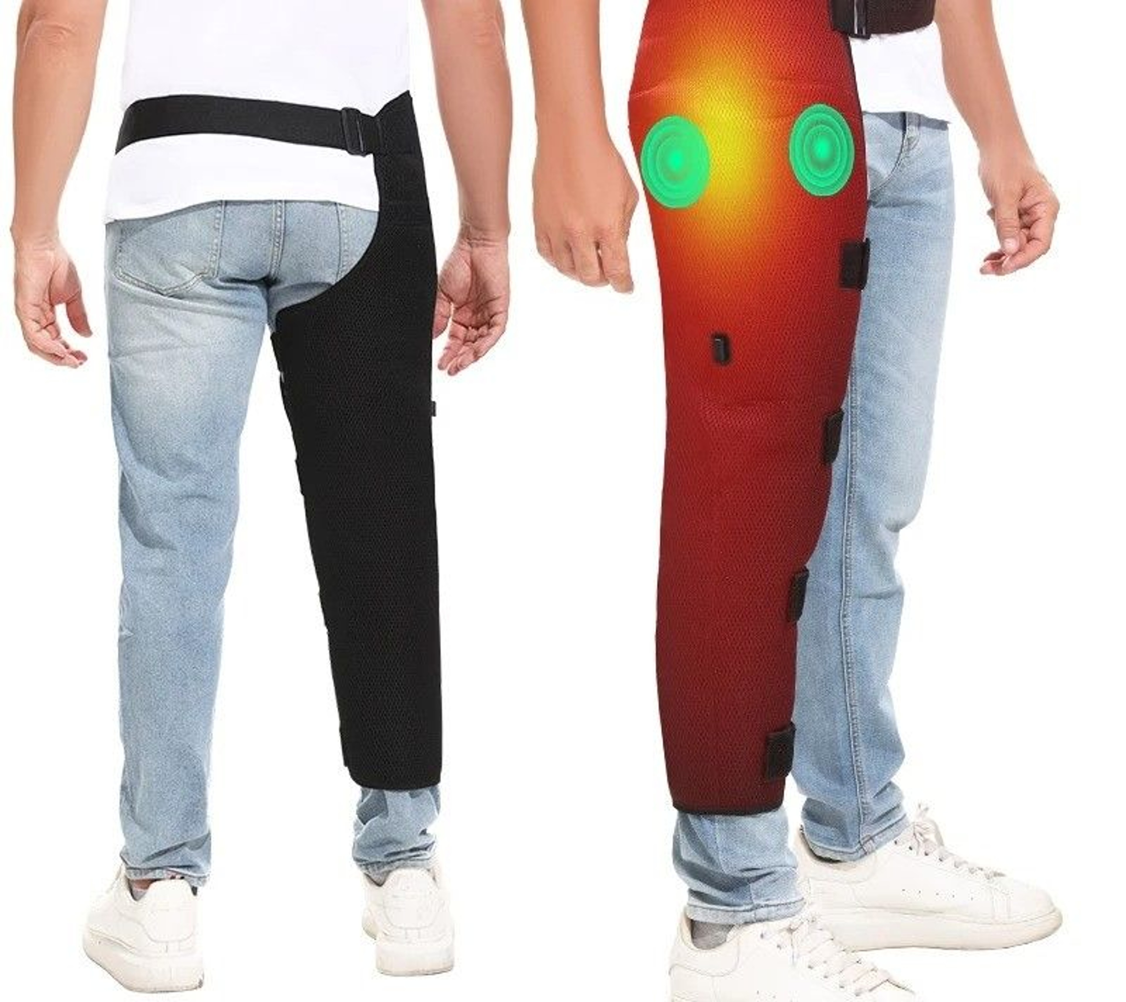 Long Hip  Leg Heating Pad With Vibration Massager  Electric Heated Leg Wrap For Hip Thigh Knee  Cal 0