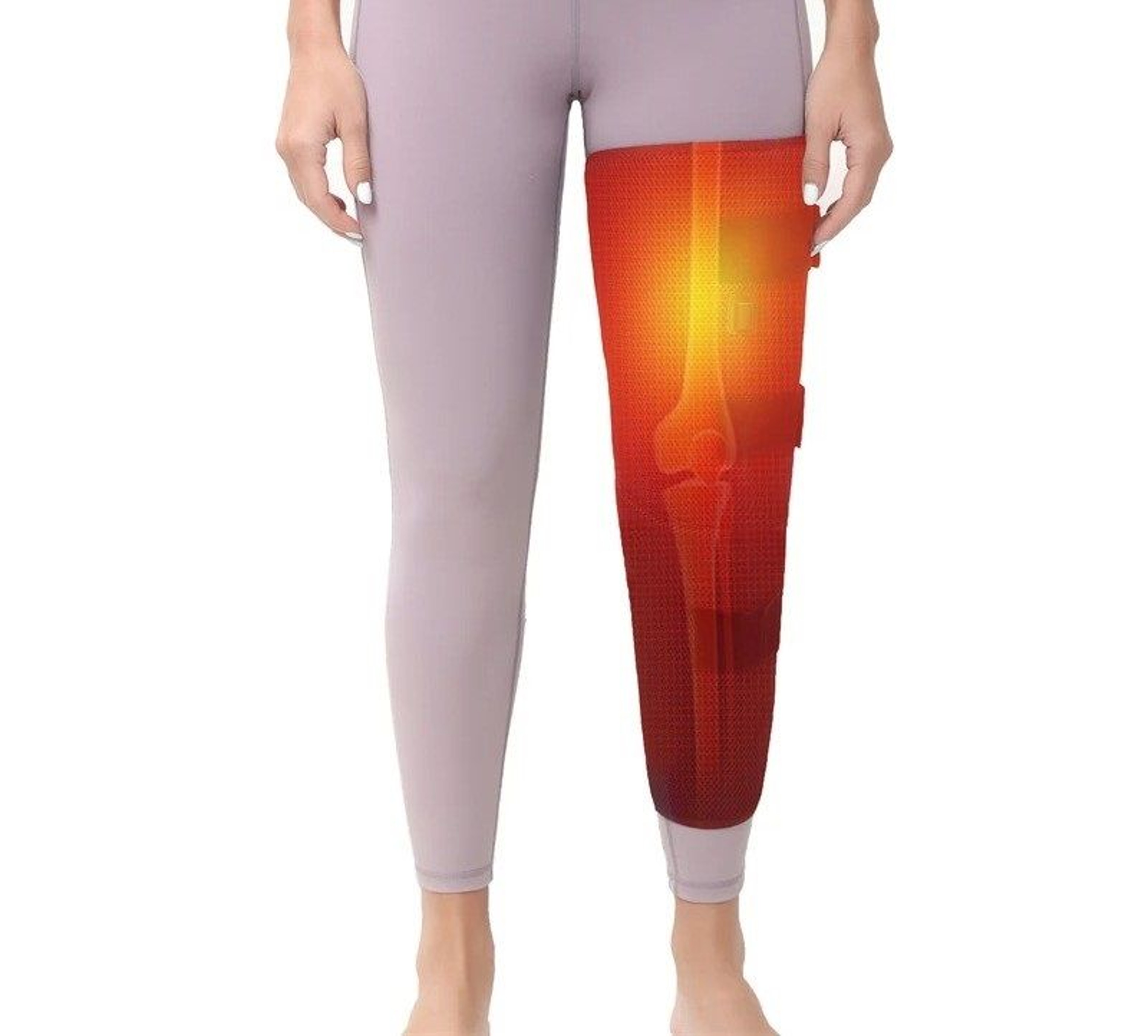 Leg Heating Pad With Vibration Massager  Long Heated Thigh Knee  Calf Warmer Wrap For Pain Relief   2