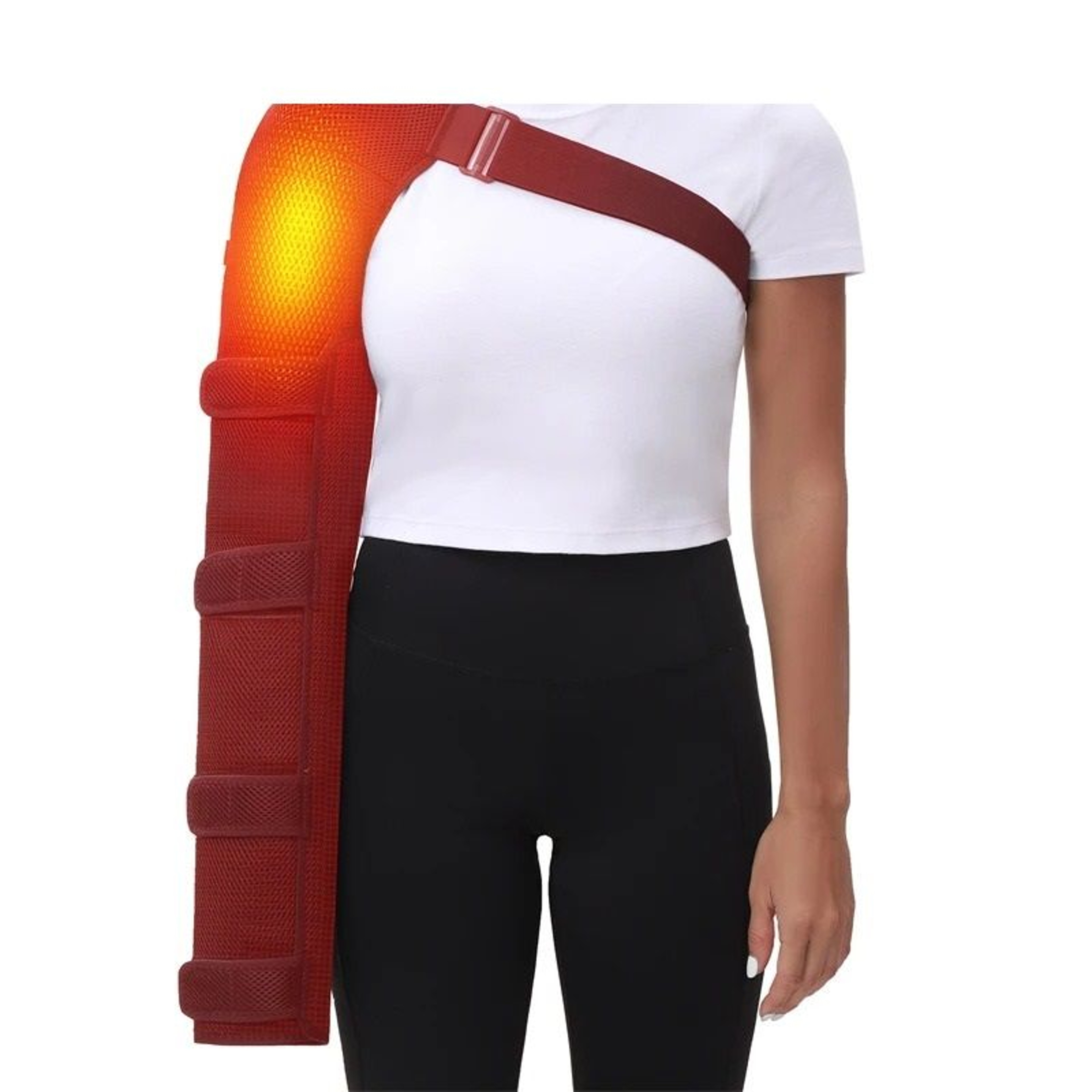 Shoulder Arm  Hand Heating Pad With Vibration Massager  UltraLong Electric Heated Wrap For Elbow Wr 1