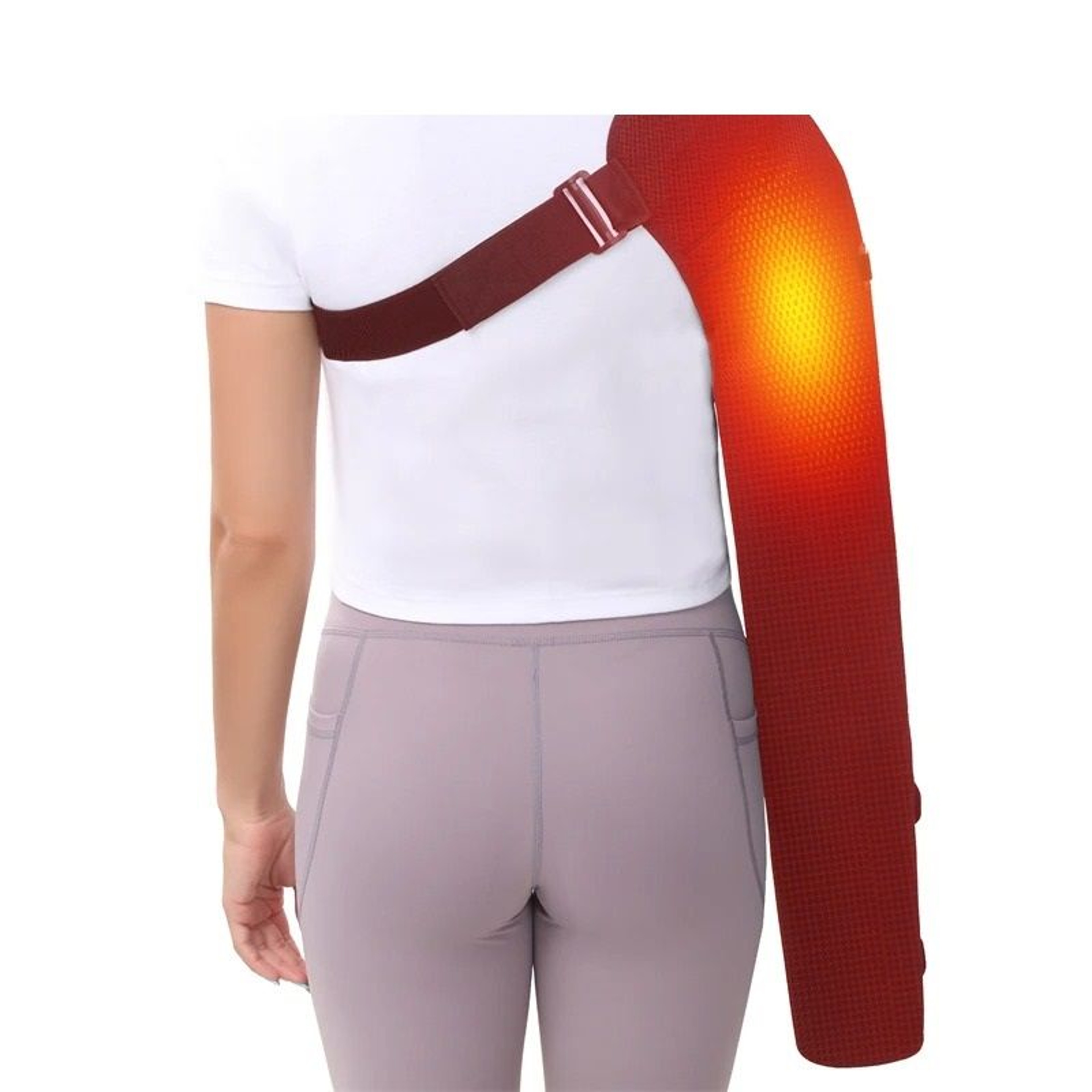 Shoulder Arm  Hand Heating Pad With Vibration Massager  UltraLong Electric Heated Wrap For Elbow Wr 4