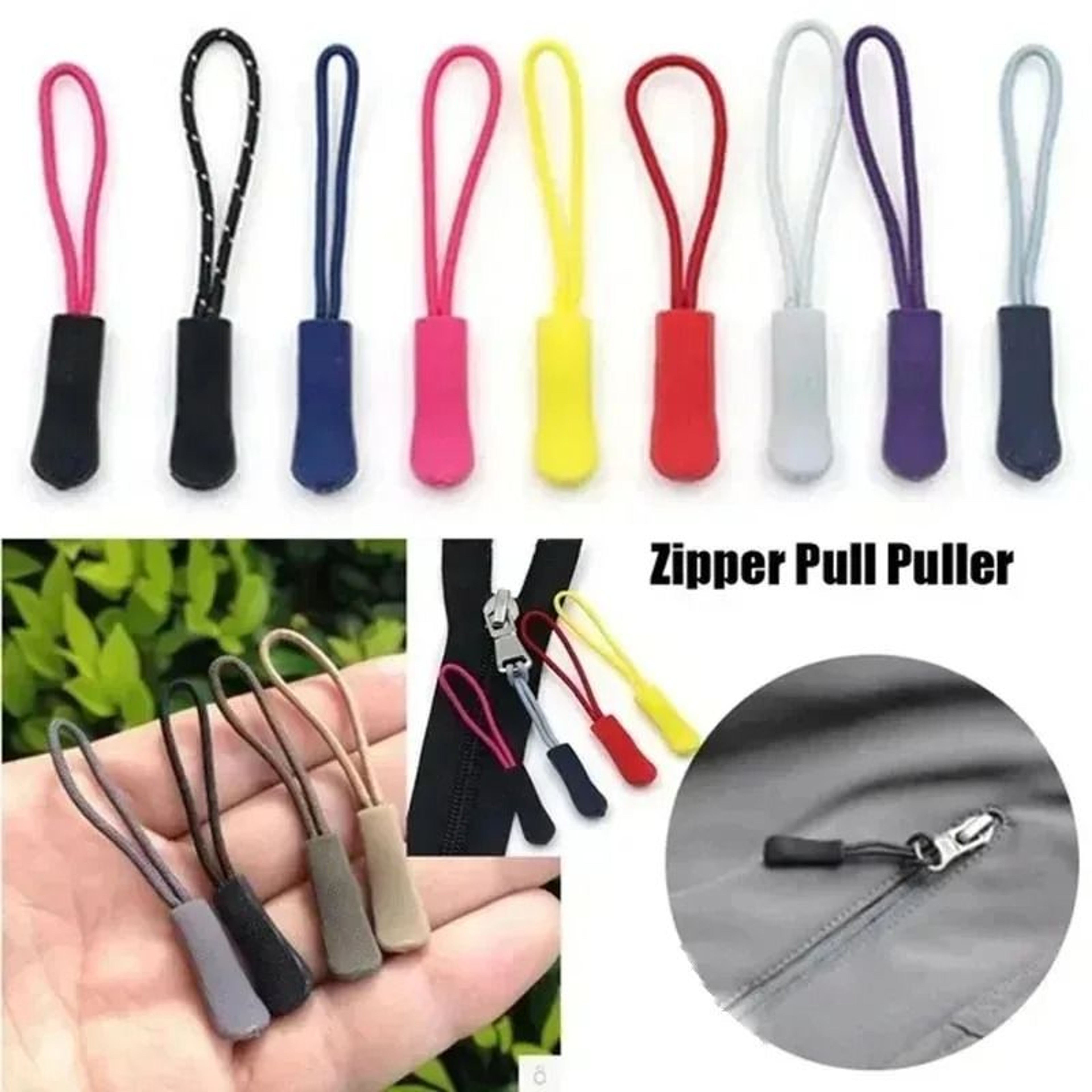 Replacement Zipper Pull Cord Ends 10 Pack 4