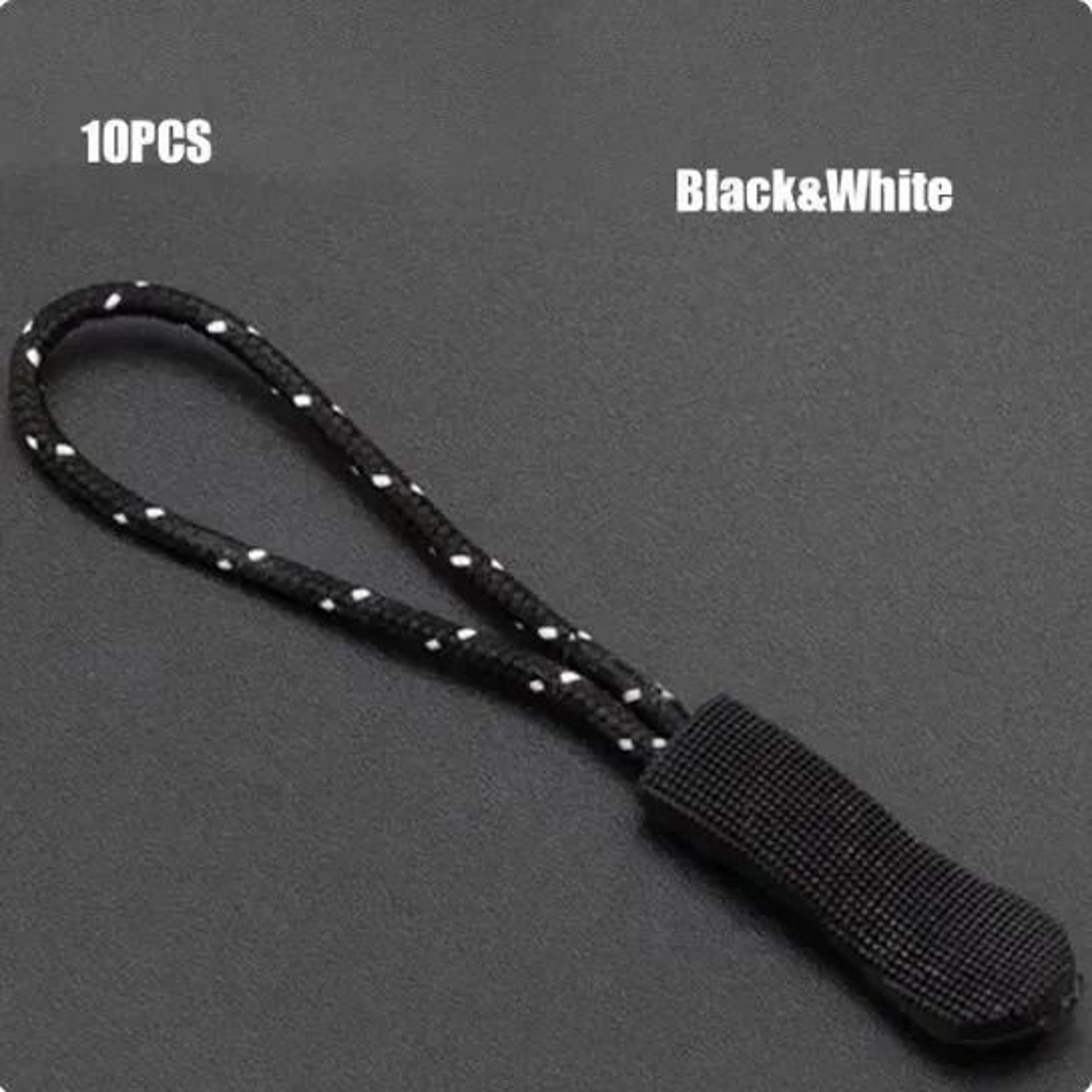Replacement Zipper Pull Cord Ends 10 Pack 10