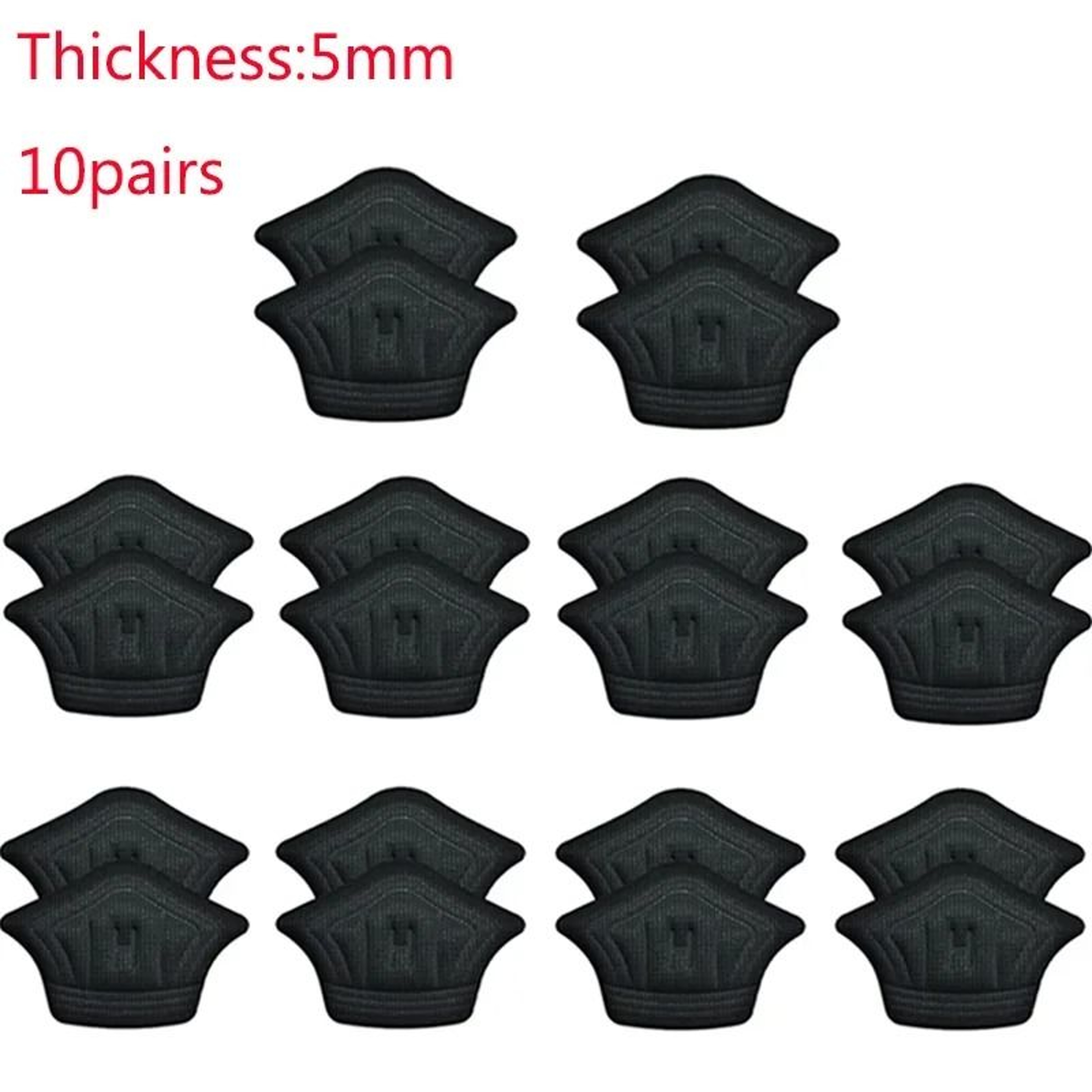 10Piece Self Adhesive Shoe Heel Protector Pads And Size Adjuster Stickers 15