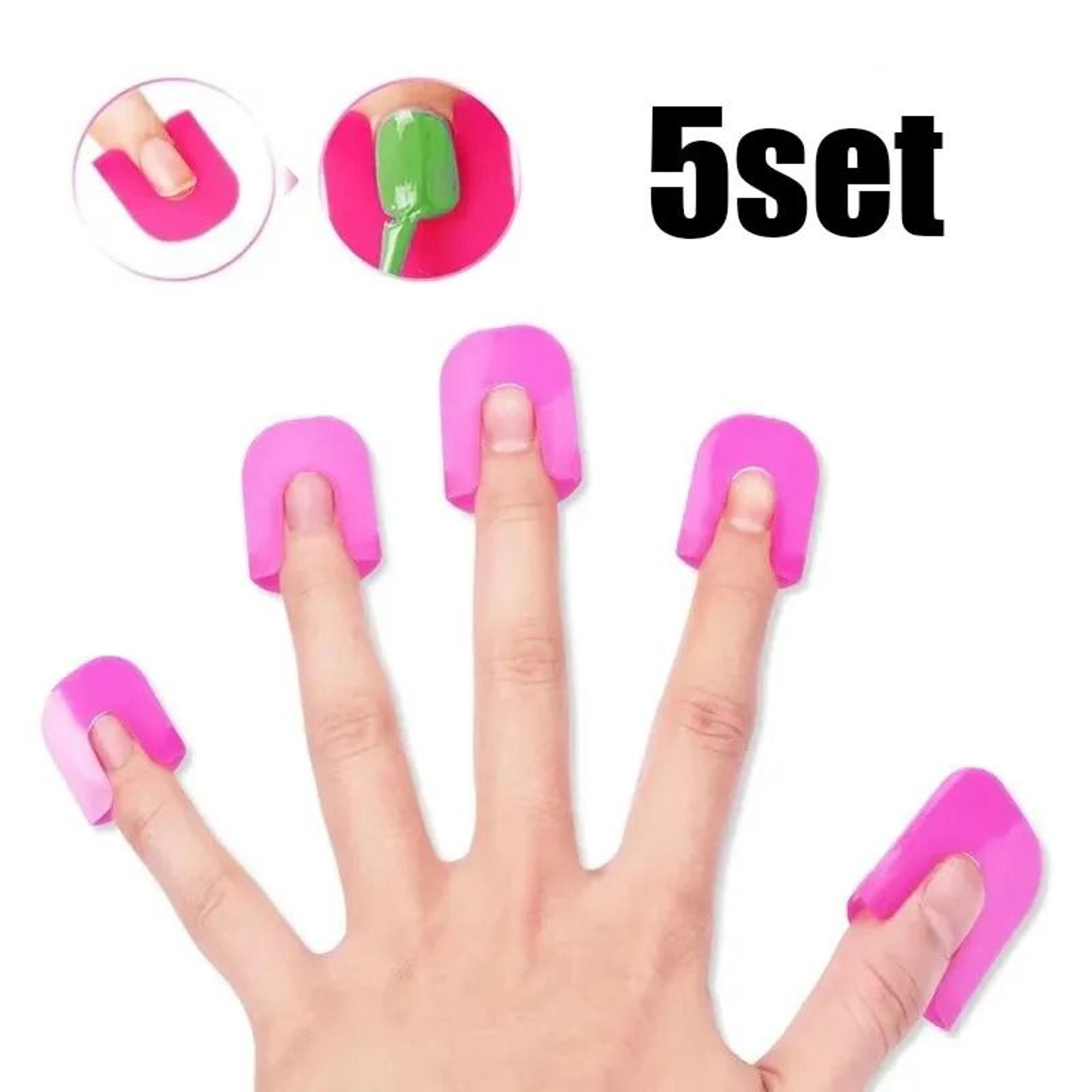 Reusable Nail Polish Finger Protector Guard Set 1 3 Or 6 Sets 10