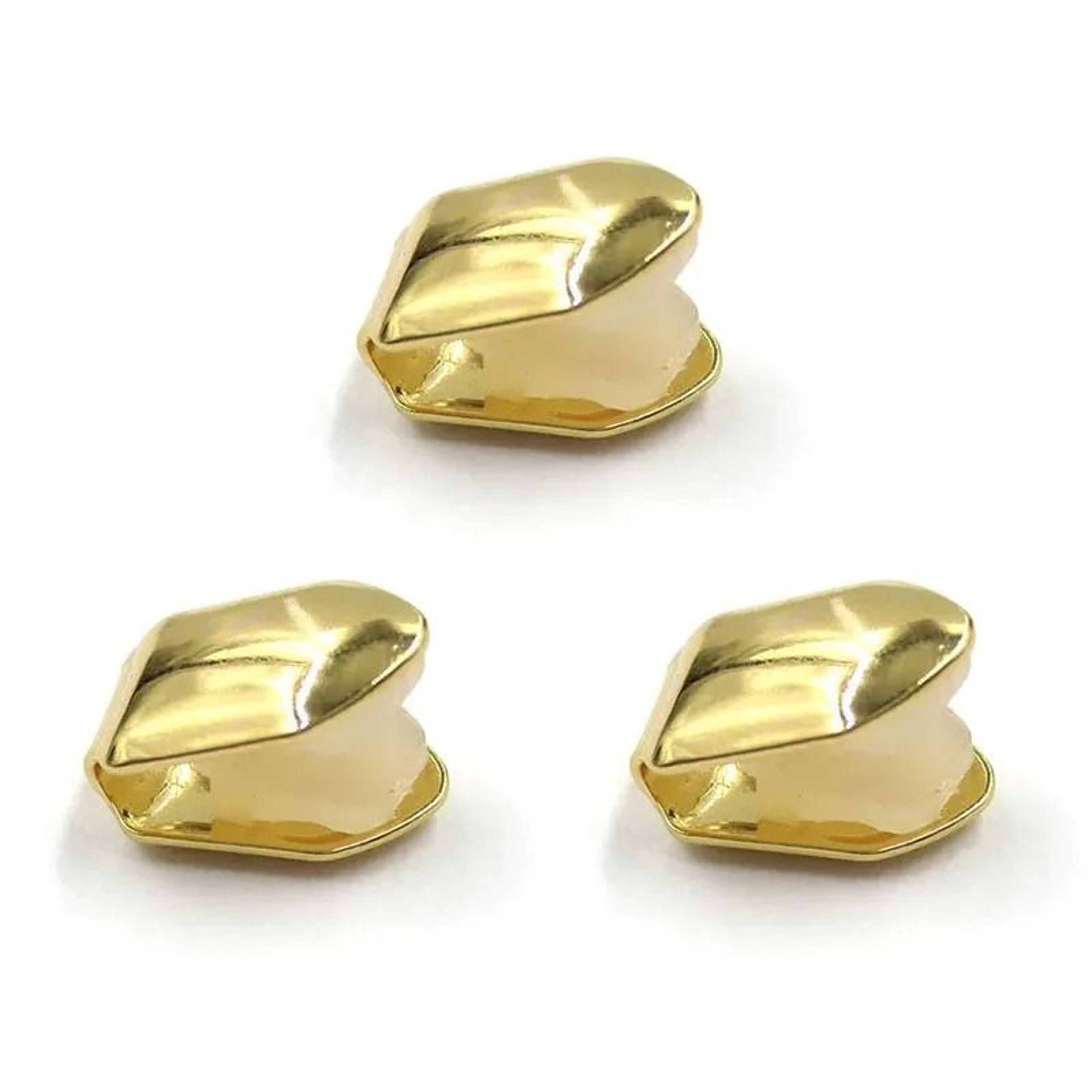 Gold Plated Single Tooth Cap Grill 1 2 Or 3 Pack 11
