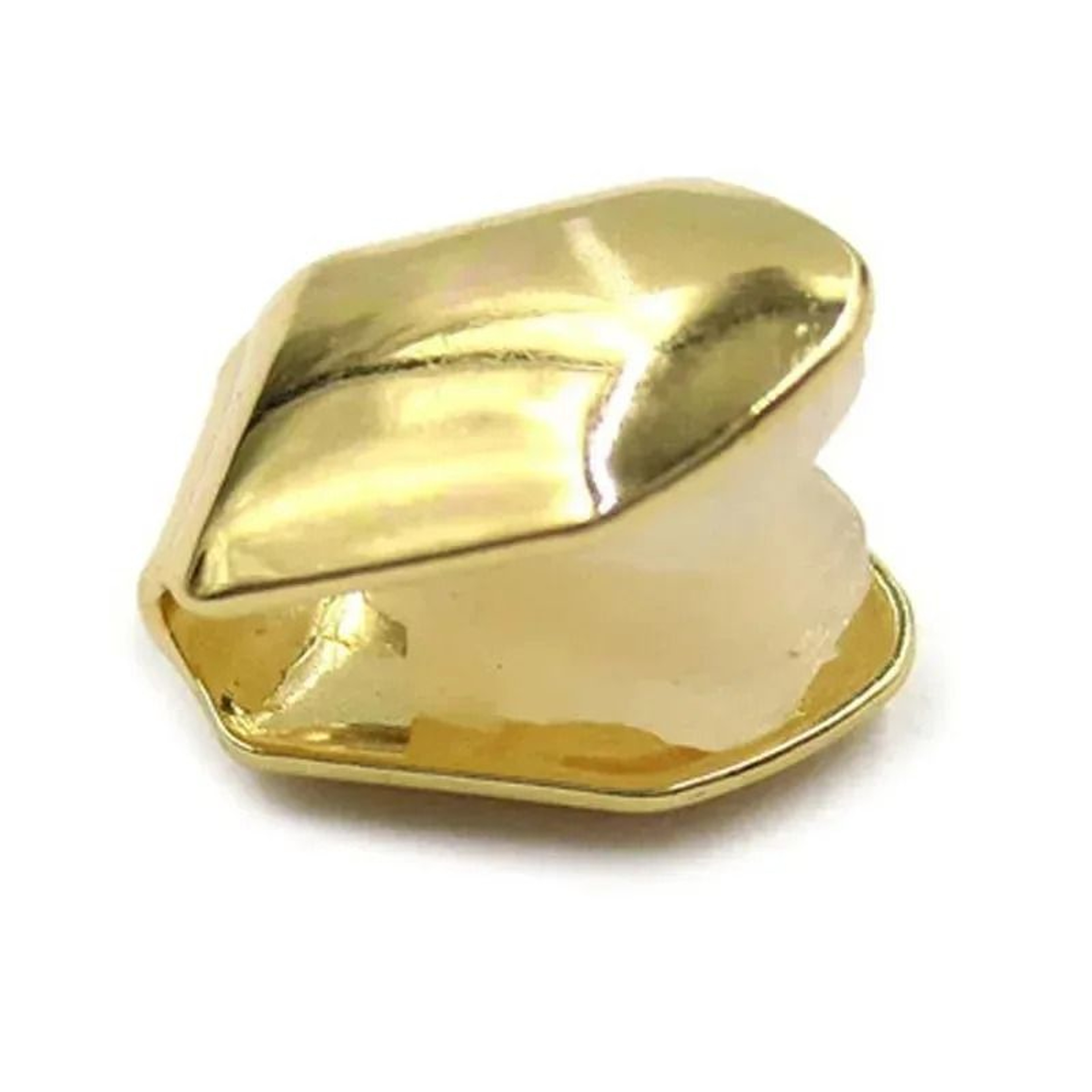 Gold Plated Single Tooth Cap Grill 1 2 Or 3 Pack 2