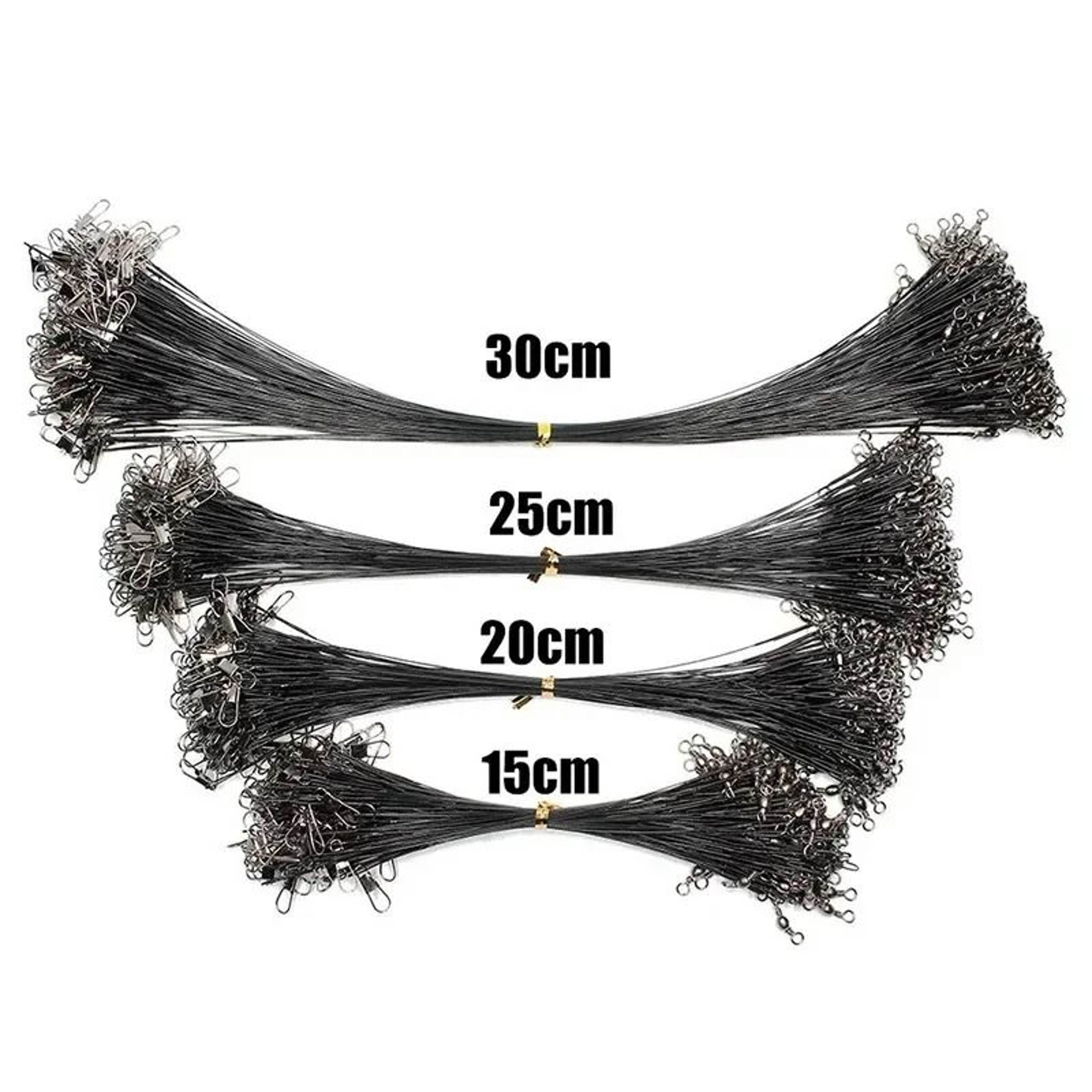 AntiBite Steel Fishing Line Leaders With Swivels 1