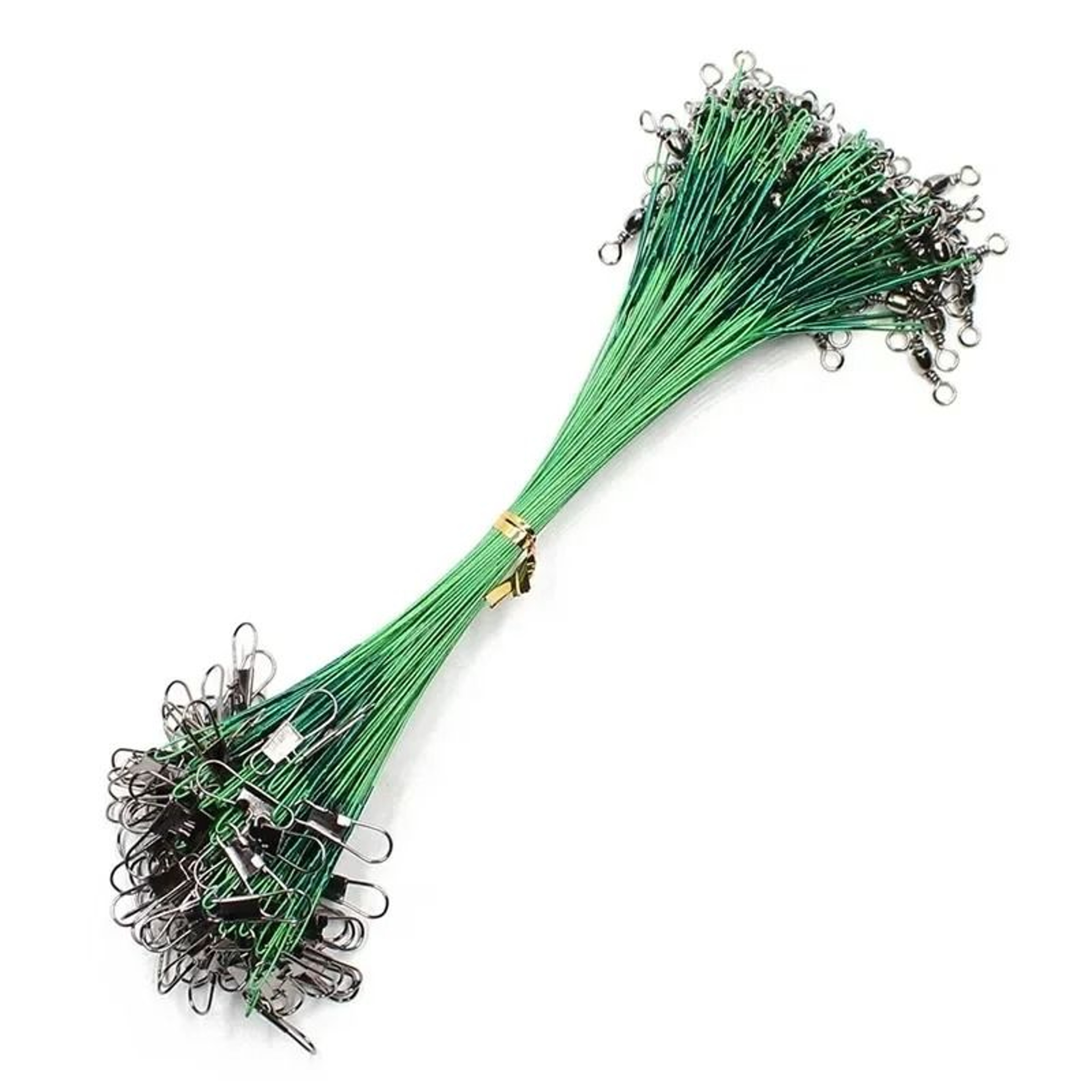 AntiBite Steel Fishing Line Leaders With Swivels 2