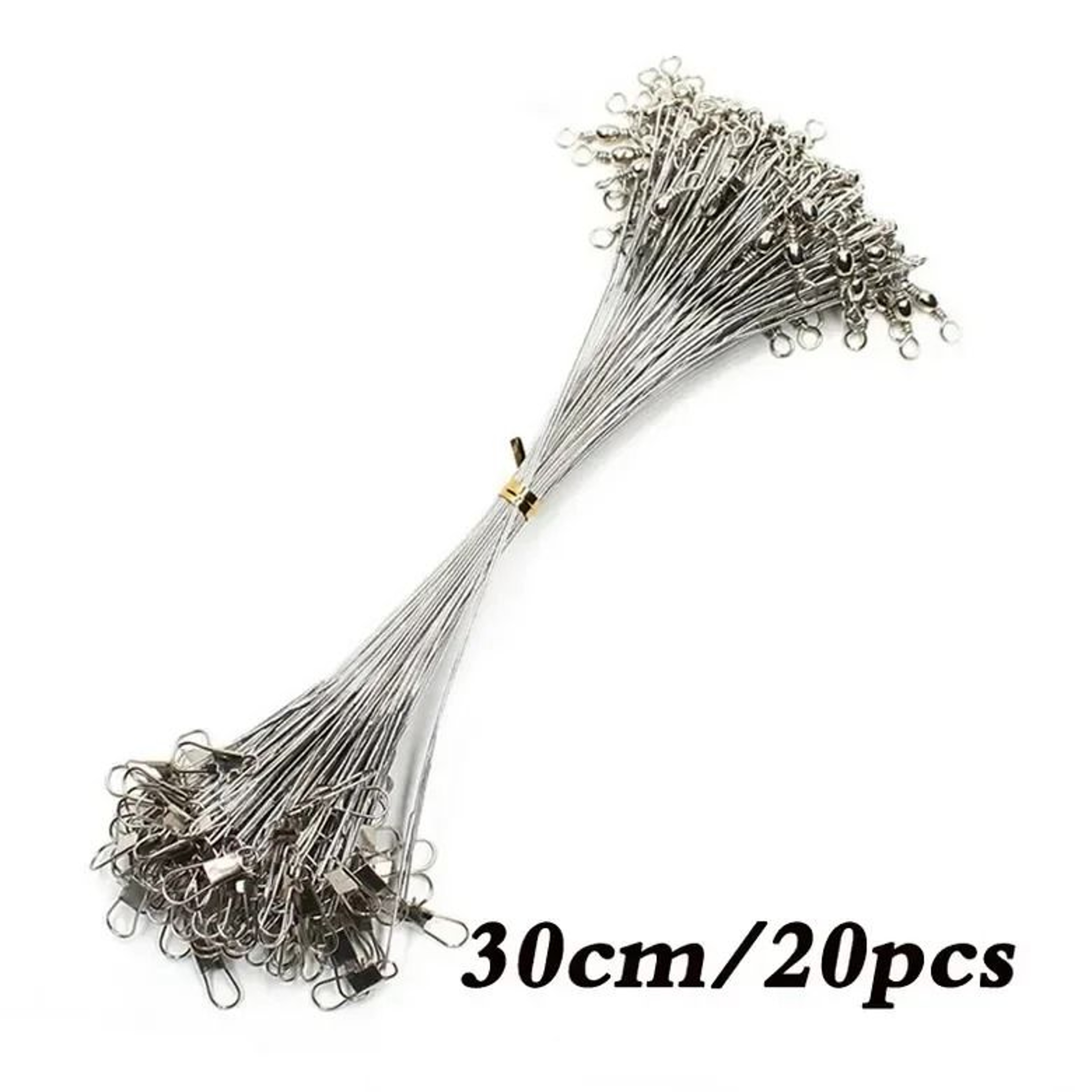 AntiBite Steel Fishing Line Leaders With Swivels 17