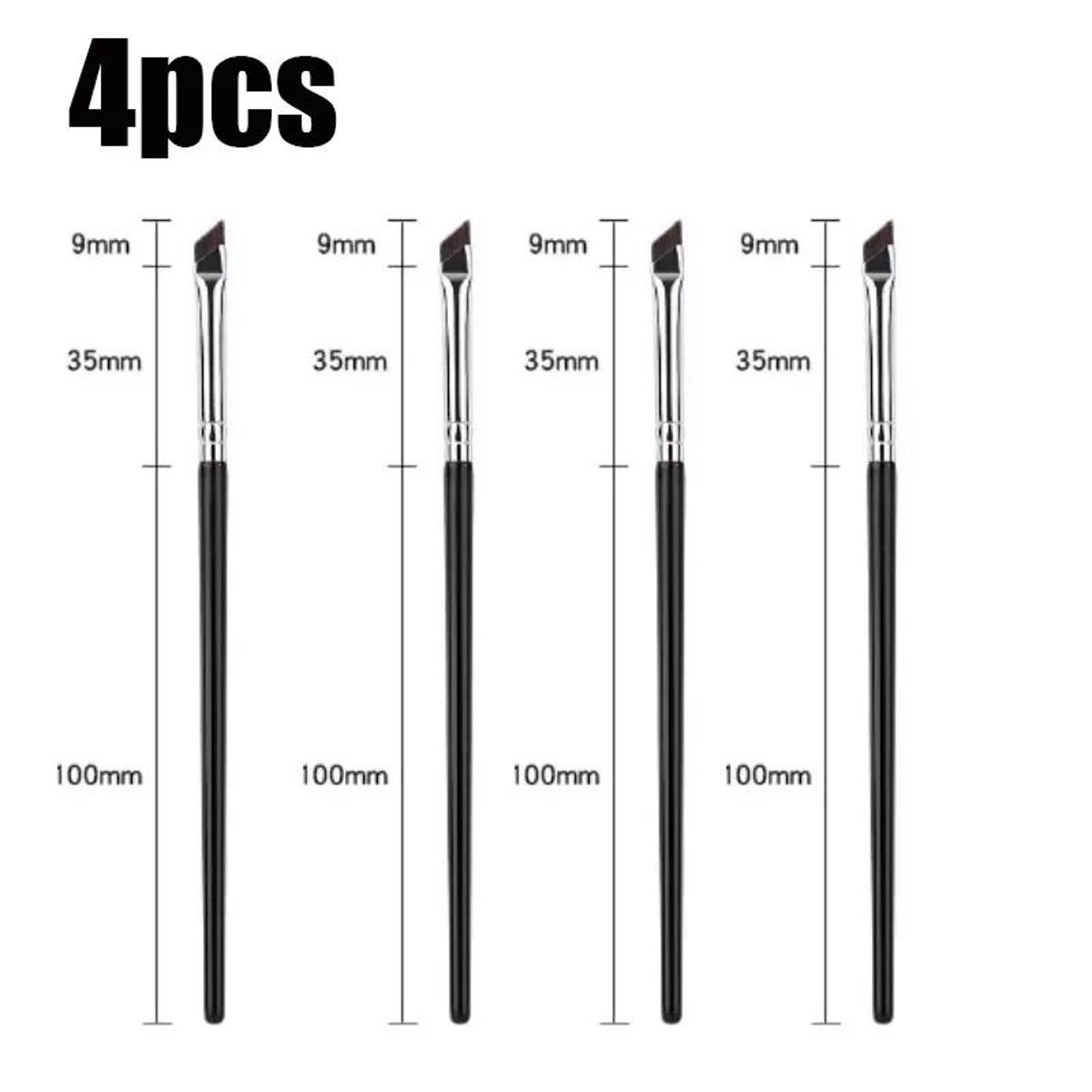 Precision Angled Blade Eyeliner  Eyebrow Makeup Brush 1 Or 5 Pcs 10