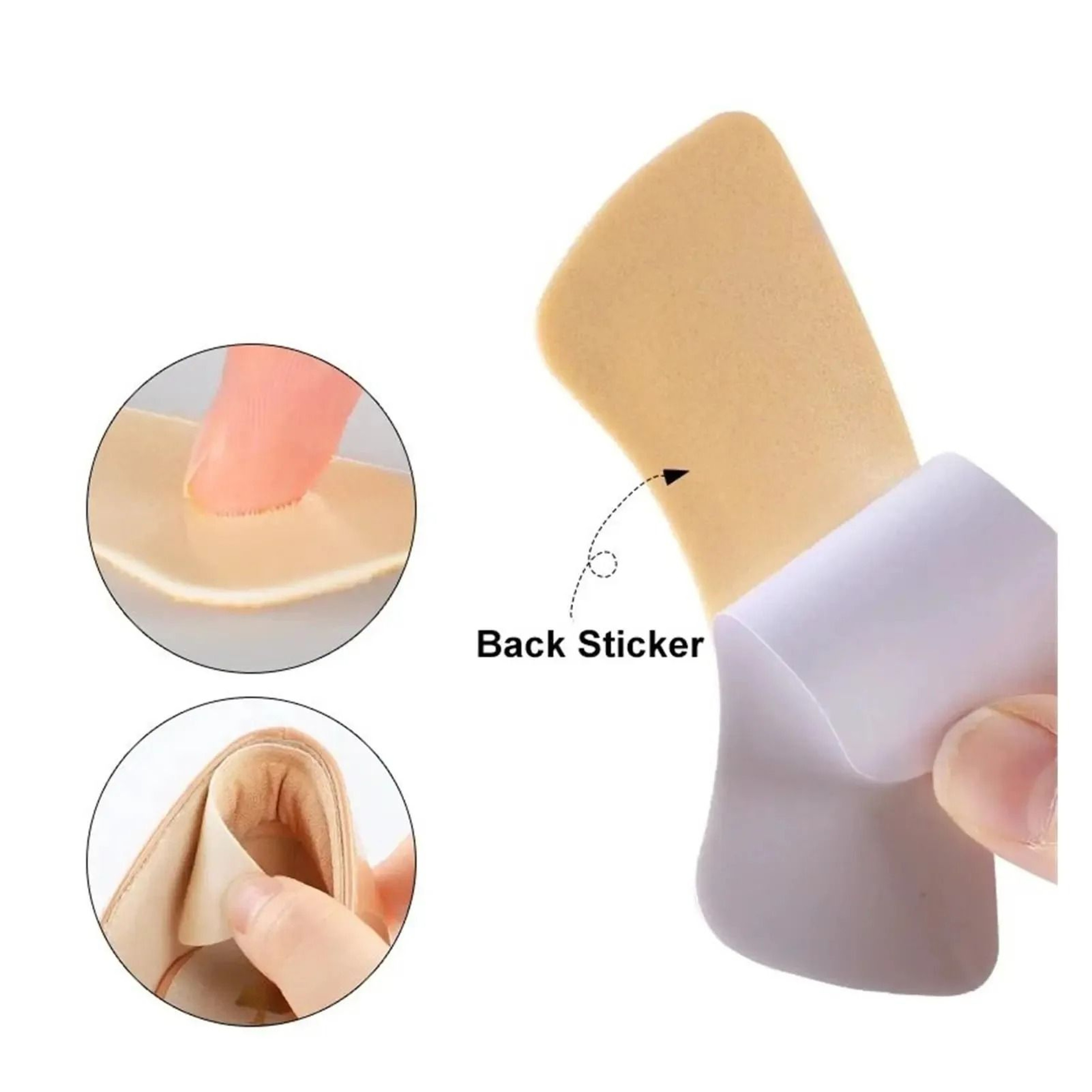 Self Adhesive Heel Cushion Pads  Protectors 8 Ppcs 2
