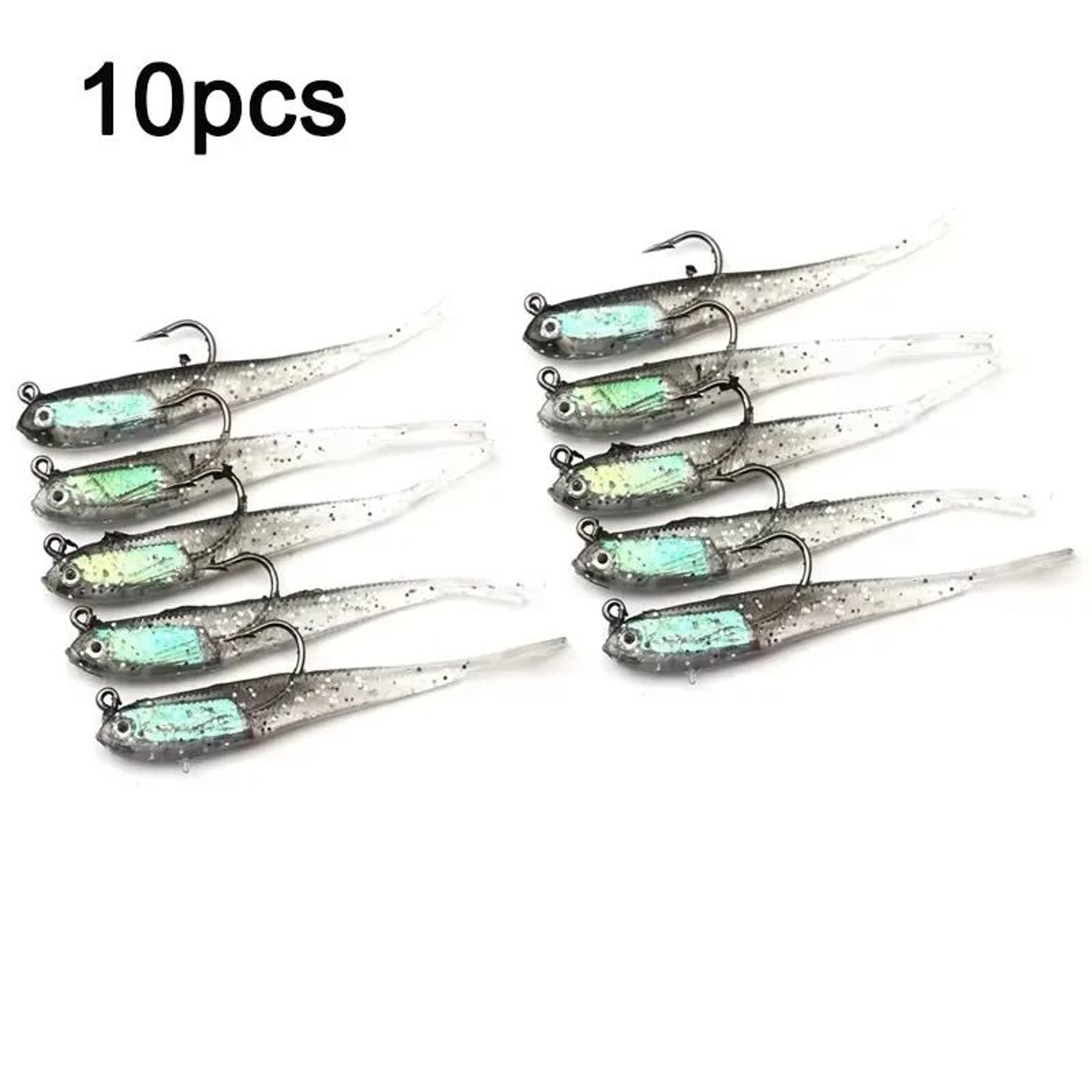 Soft Silicone Swimbait Worm Lures 8