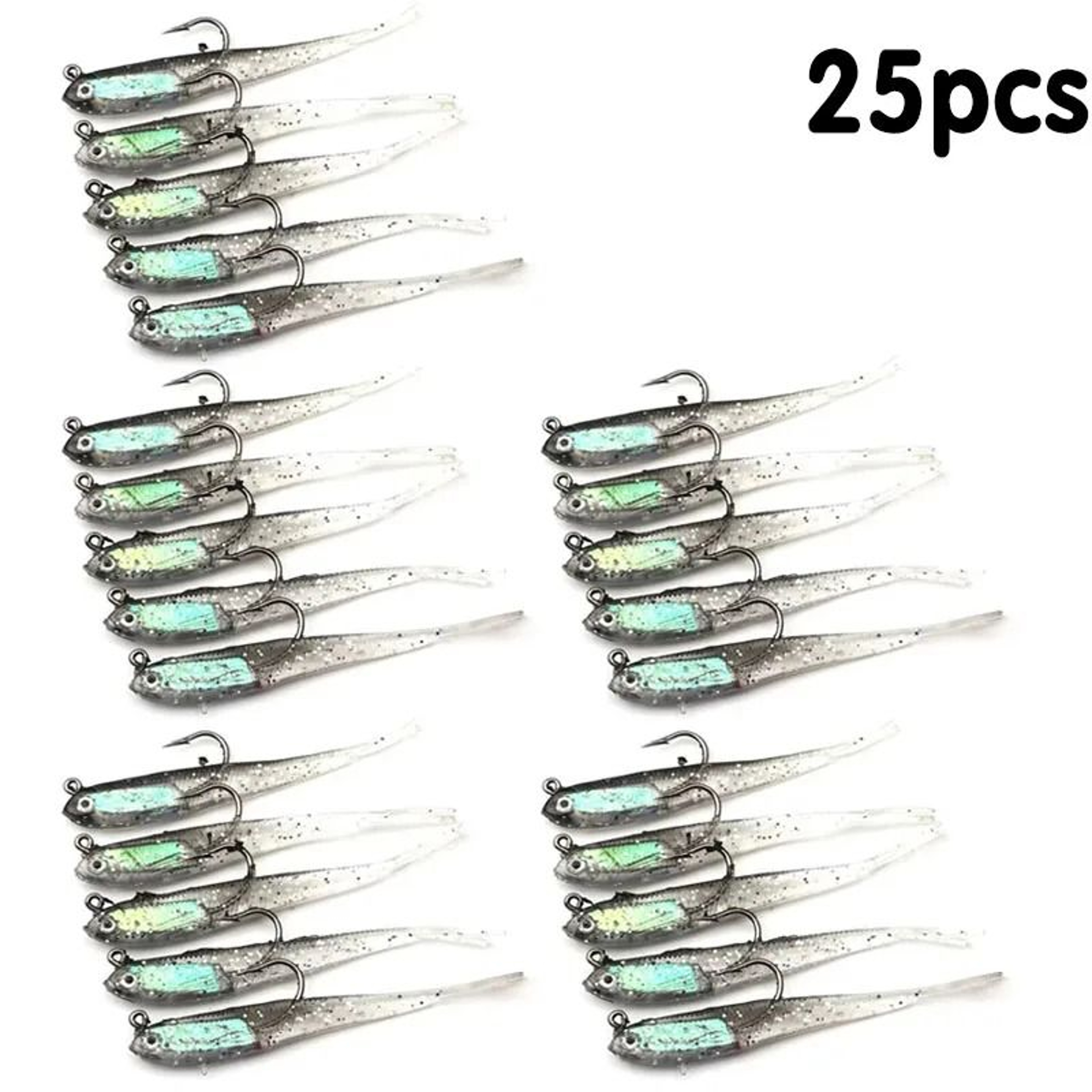 Soft Silicone Swimbait Worm Lures 11