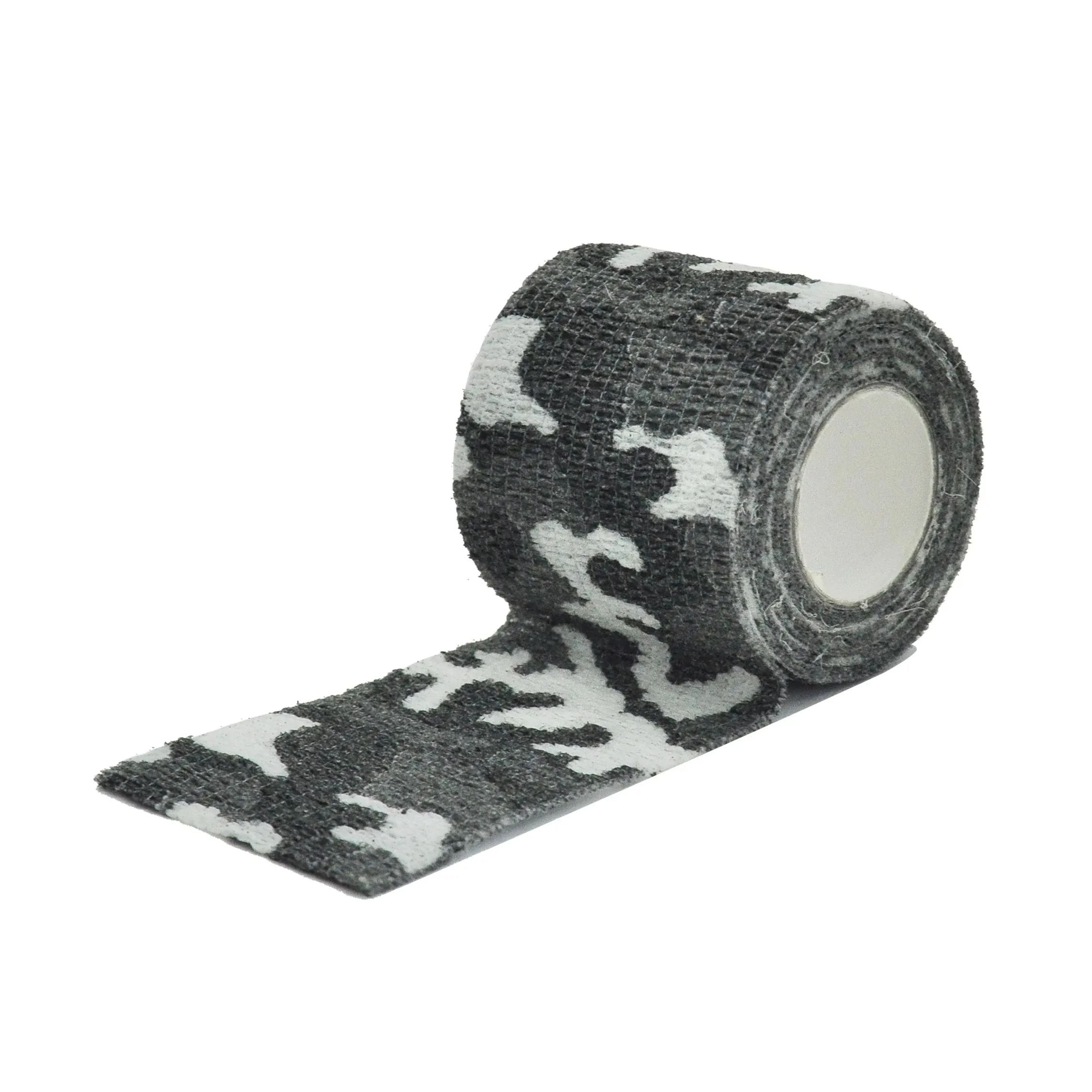 Black Outdoor Camouflage Self Adhesive Elastic Bandage Wrap Tape  Multiple Sizes 4