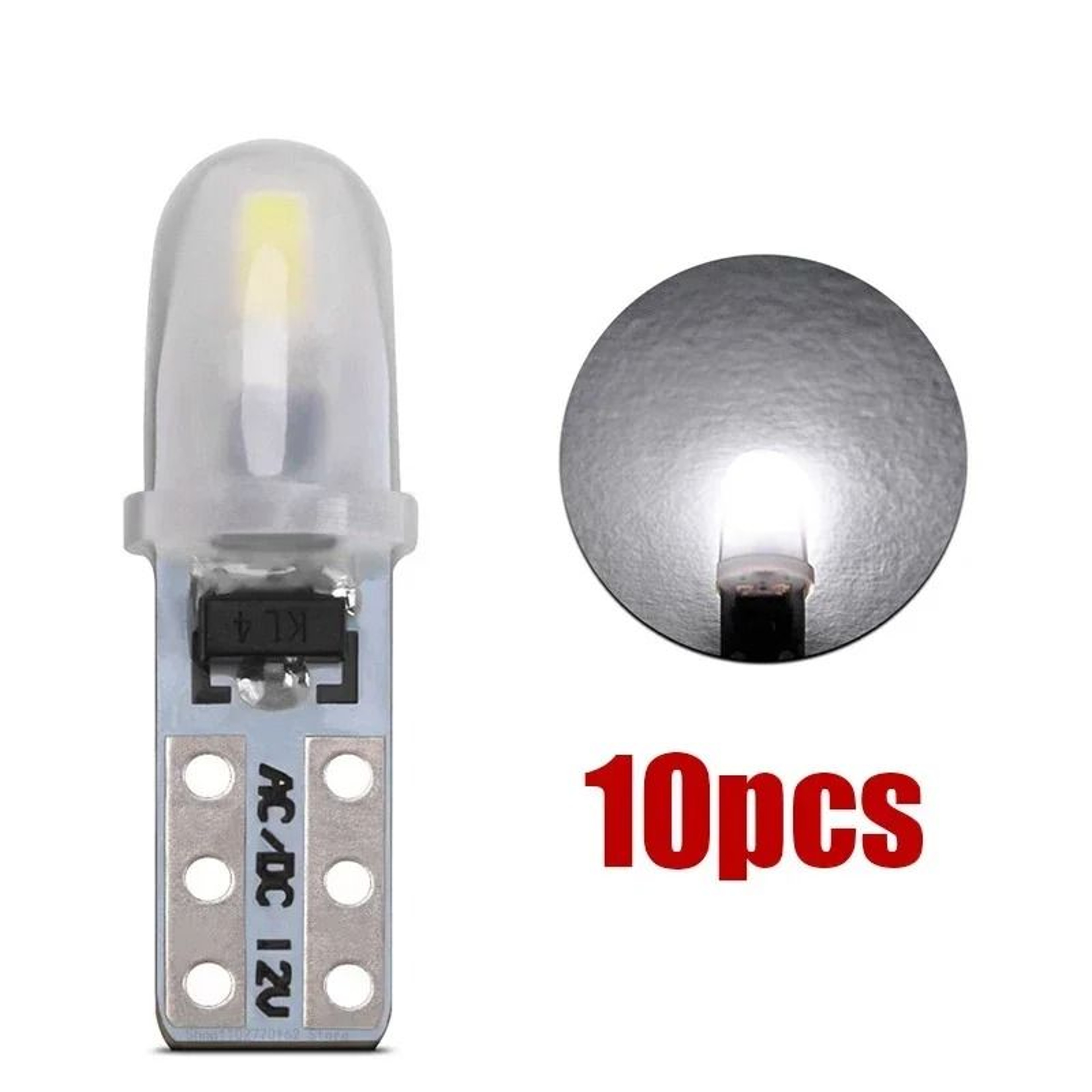 T5 LED Dashboard  Instrument Panel Light Bulbs 10 20 Or 30 Pack  12V White 3014 SMD 12