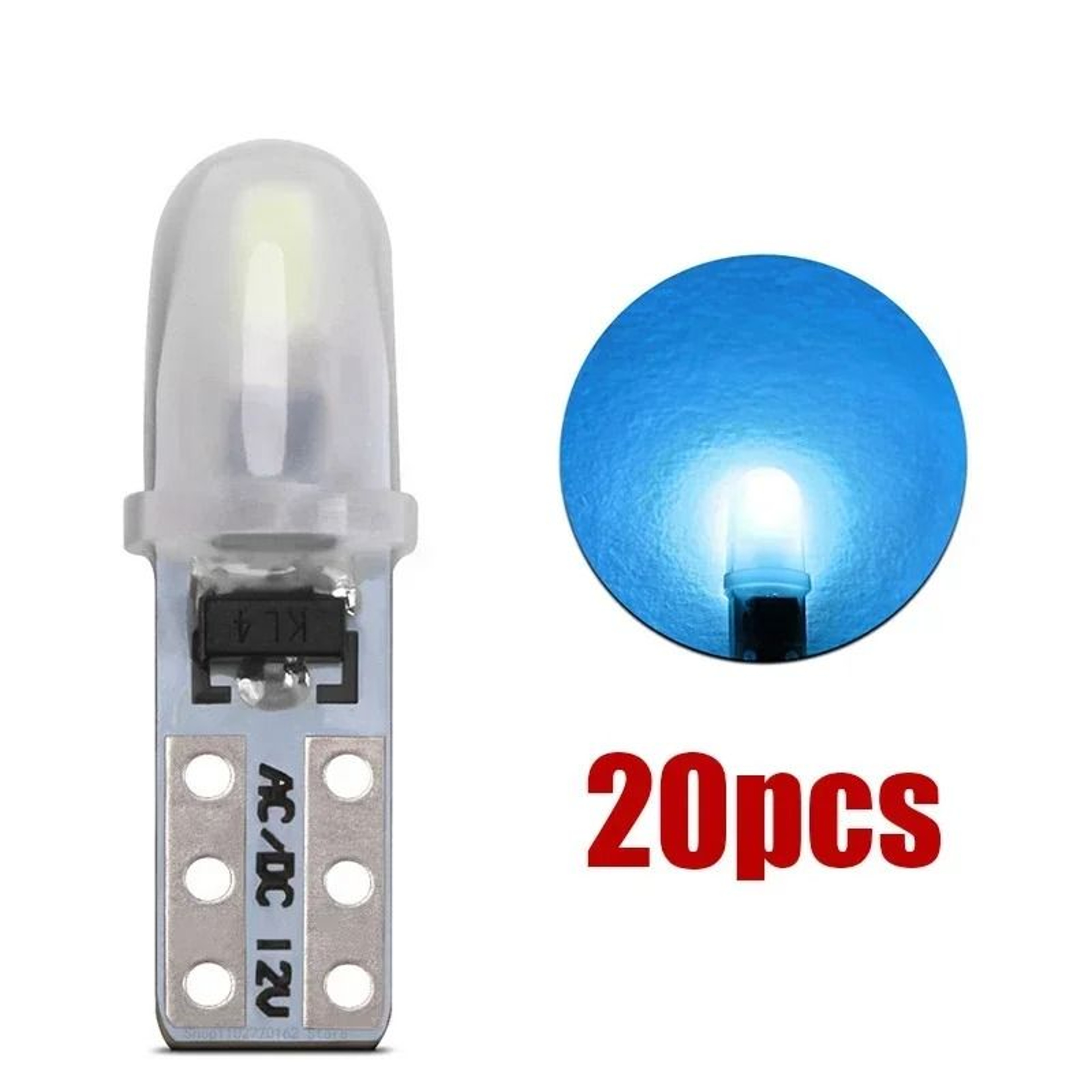 T5 LED Dashboard  Instrument Panel Light Bulbs 10 20 Or 30 Pack  12V White 3014 SMD 14