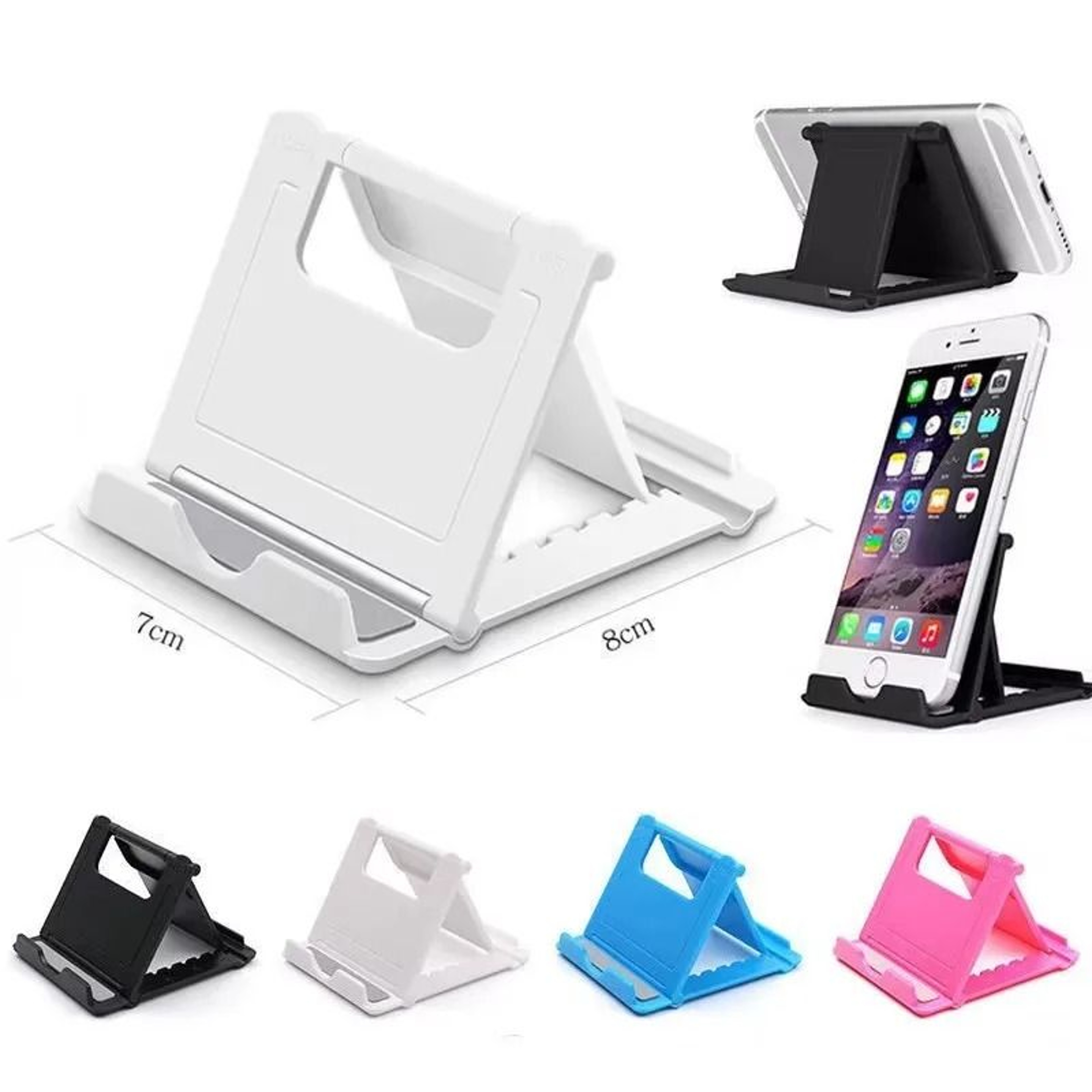 Plastic Foldable Desktop Phone Holder Stand 0