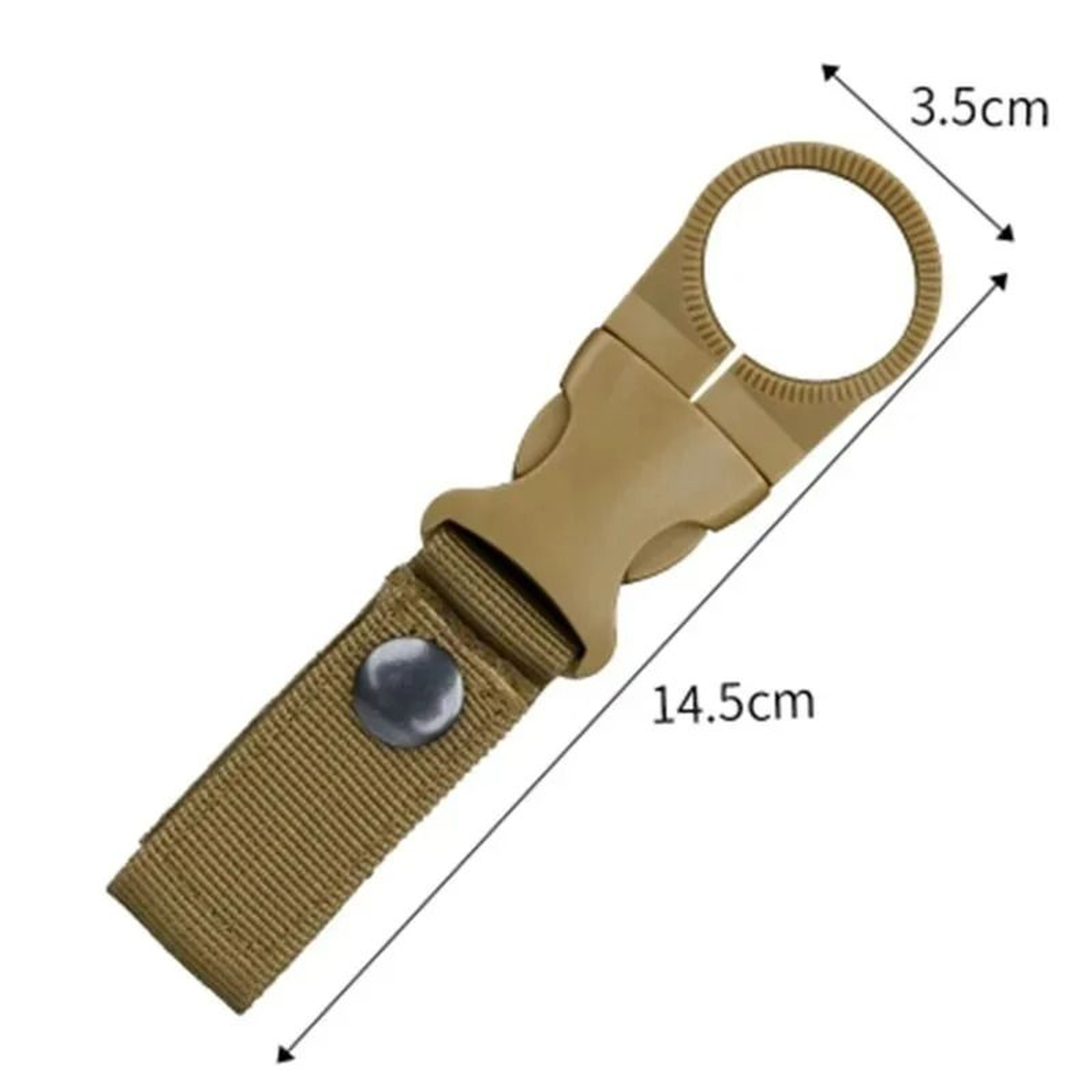 Tactical Nylon Webbing Carabiner Clip And Water Bottle Belt Hanger 3