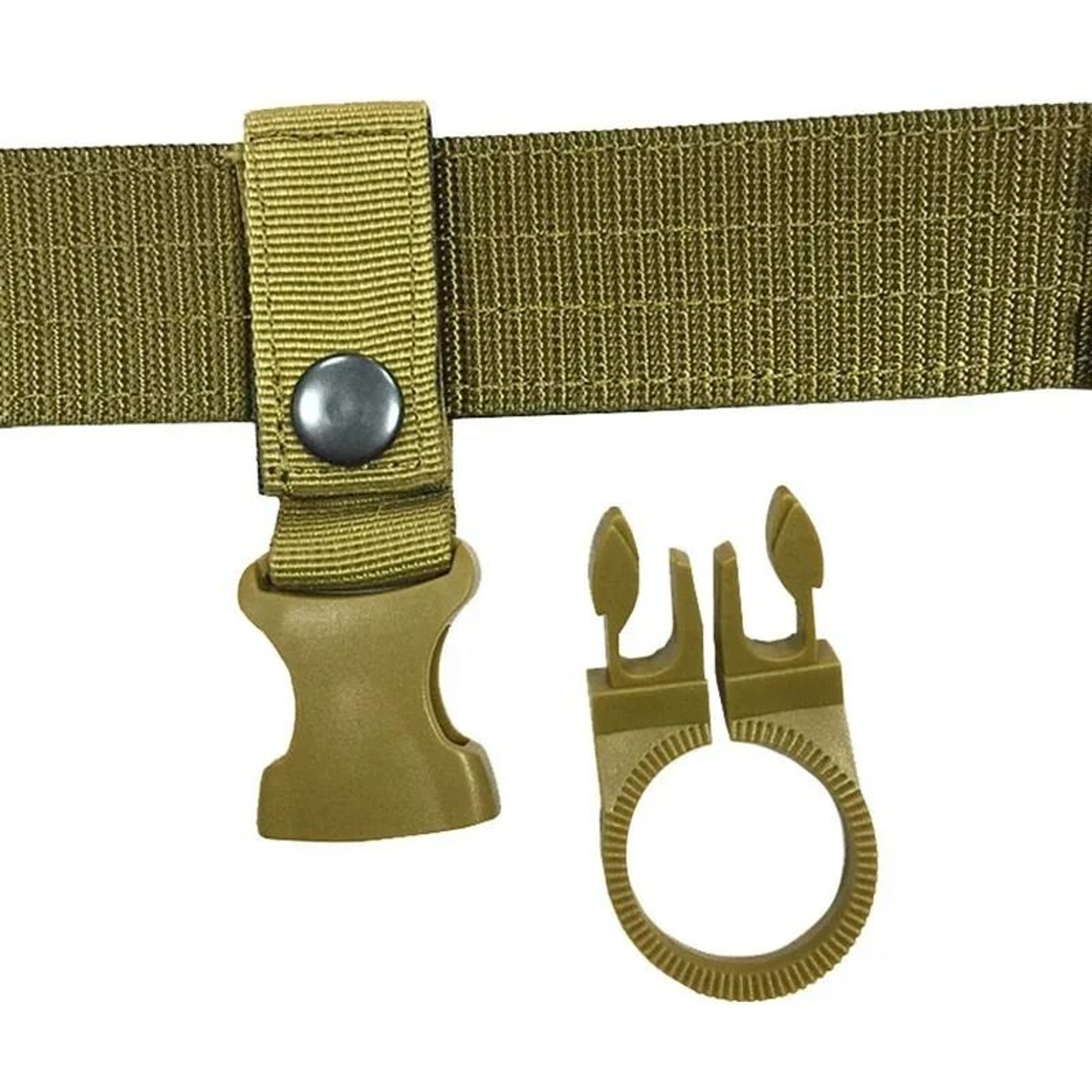 Tactical Nylon Webbing Carabiner Clip And Water Bottle Belt Hanger 4