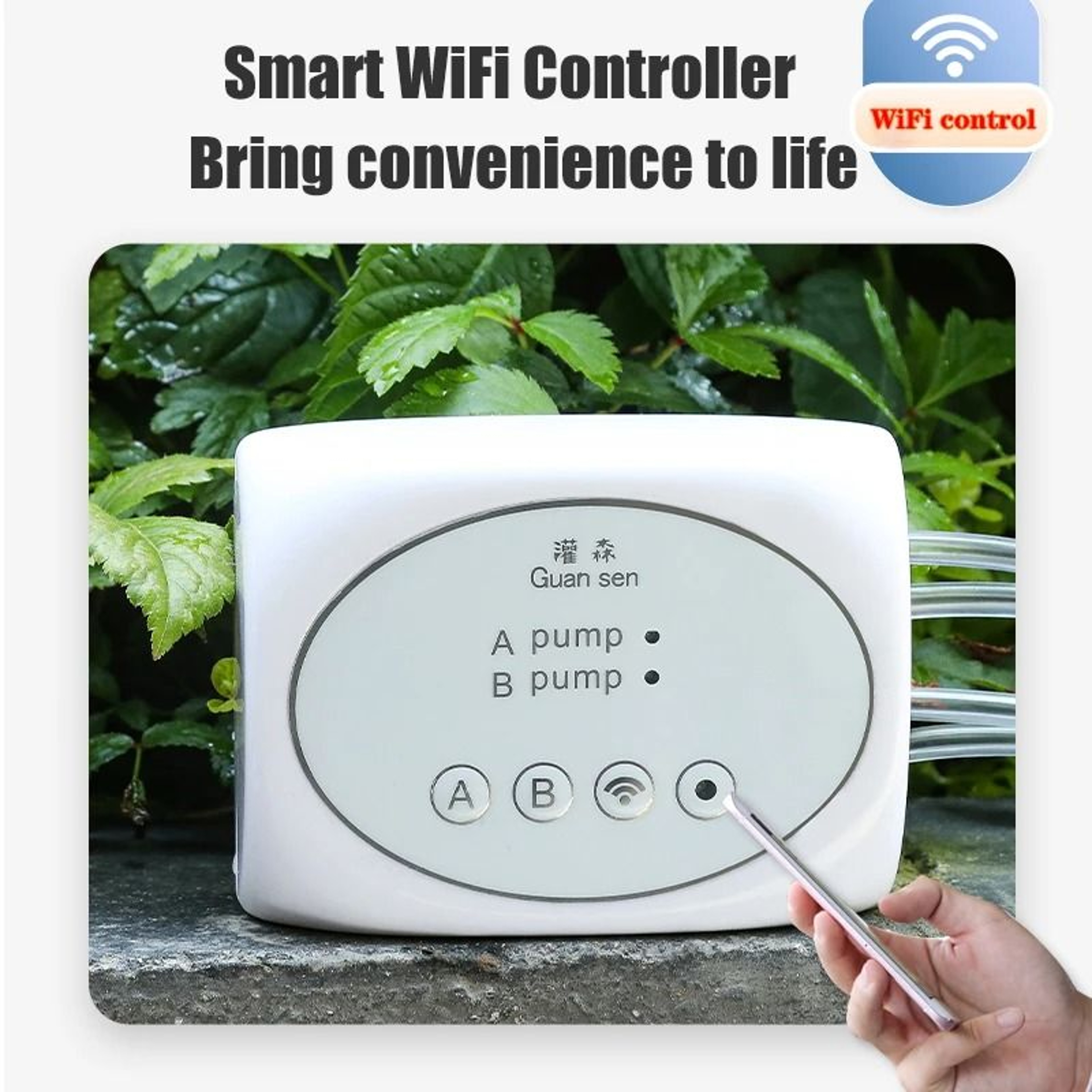 WiFi Smart Garden Irrigation Controller And Automatic Plant Drip Irrigation System Kit With App Con 5
